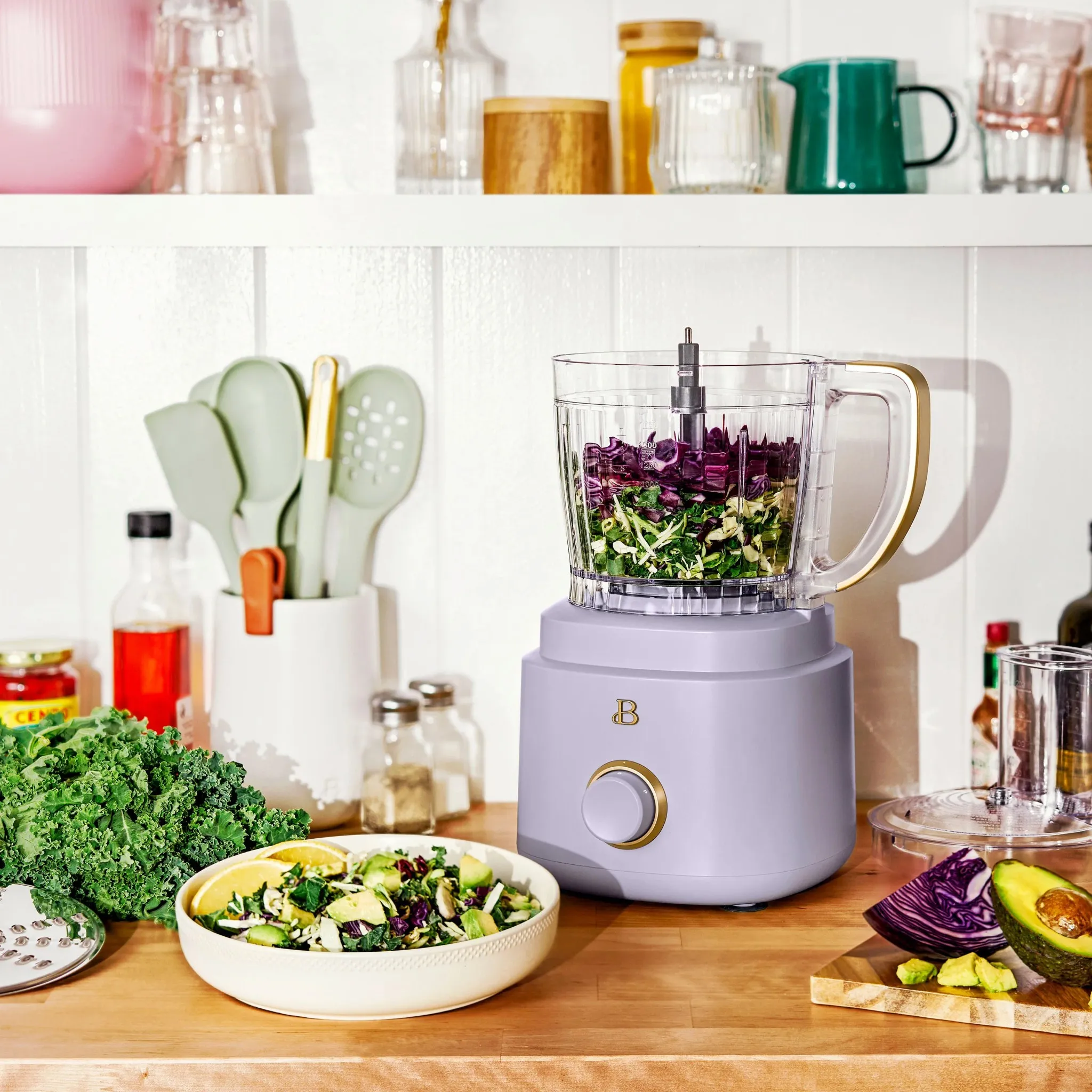 10-Cup Food Processor with Accessories - Lavender - Image 5