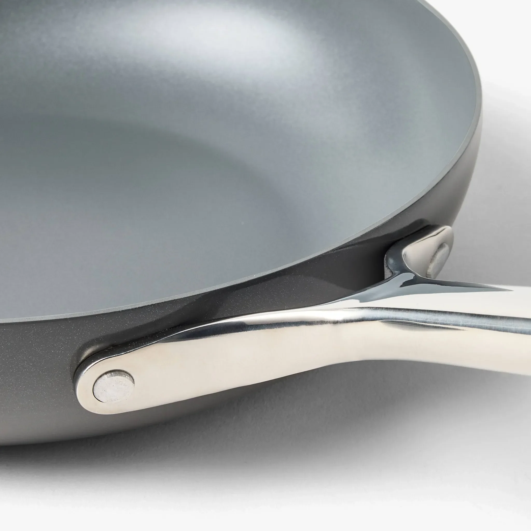 10" Nonstick Ceramic-Coated Aluminum Fry Pan - Dark Gray - Image 3