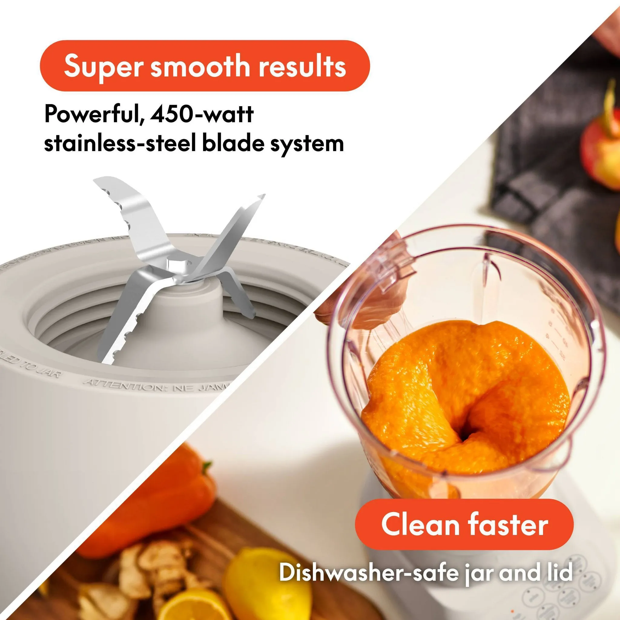 10-Speed Countertop Blender - Beige - Image 3