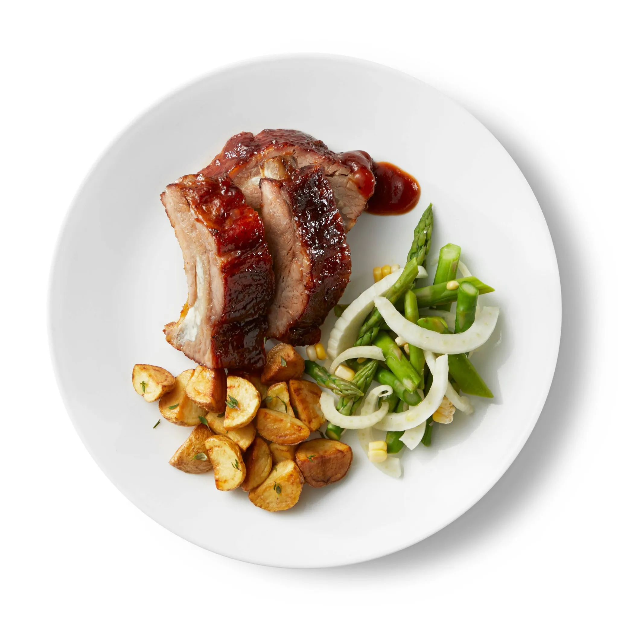 10.3" 6pk Glass Dinner Plates - White - Image 2