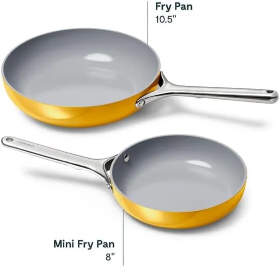 10.5" Ceramic Fry Pan - Marigold - Image 5