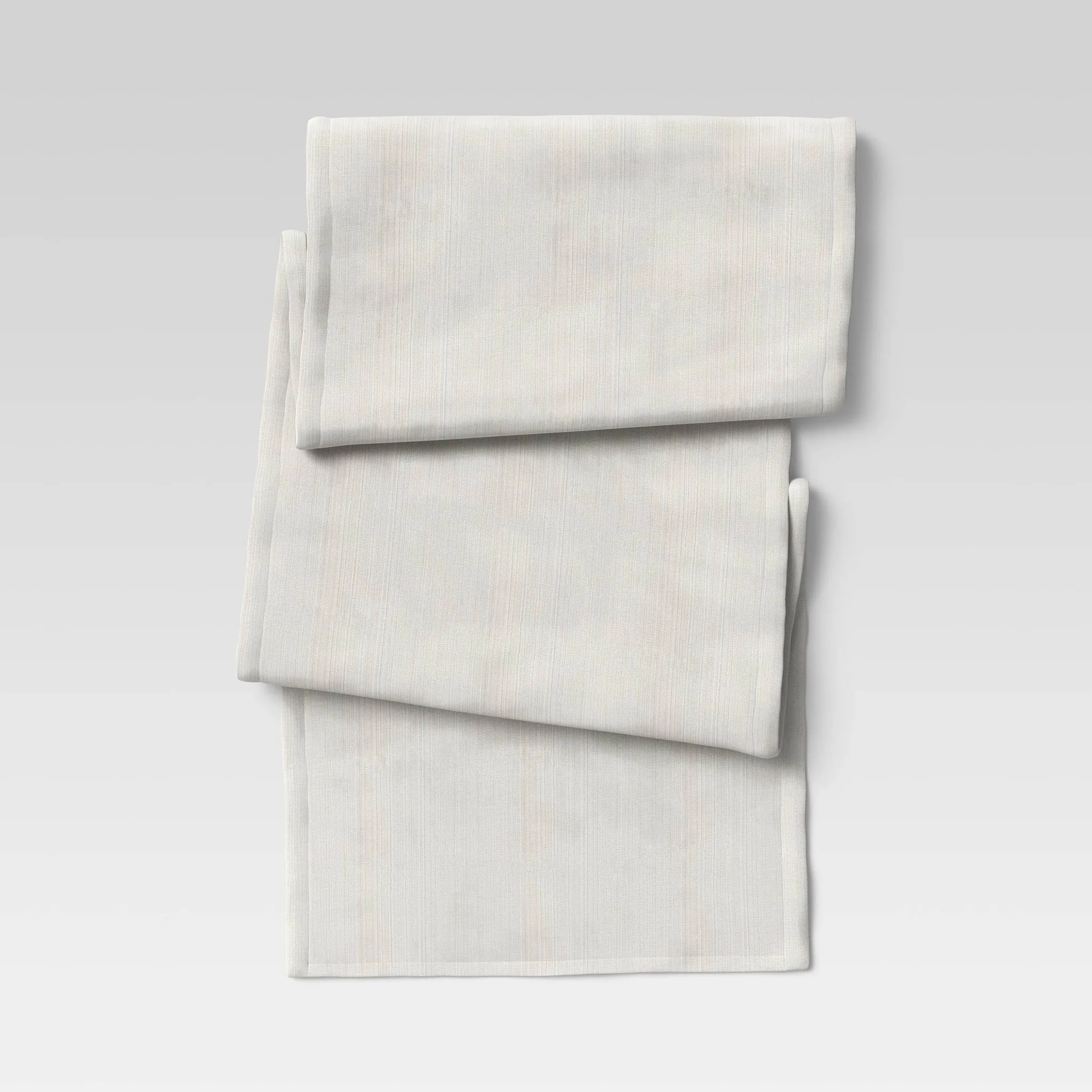 108" x 14" Cotton Solid Table Runner - White