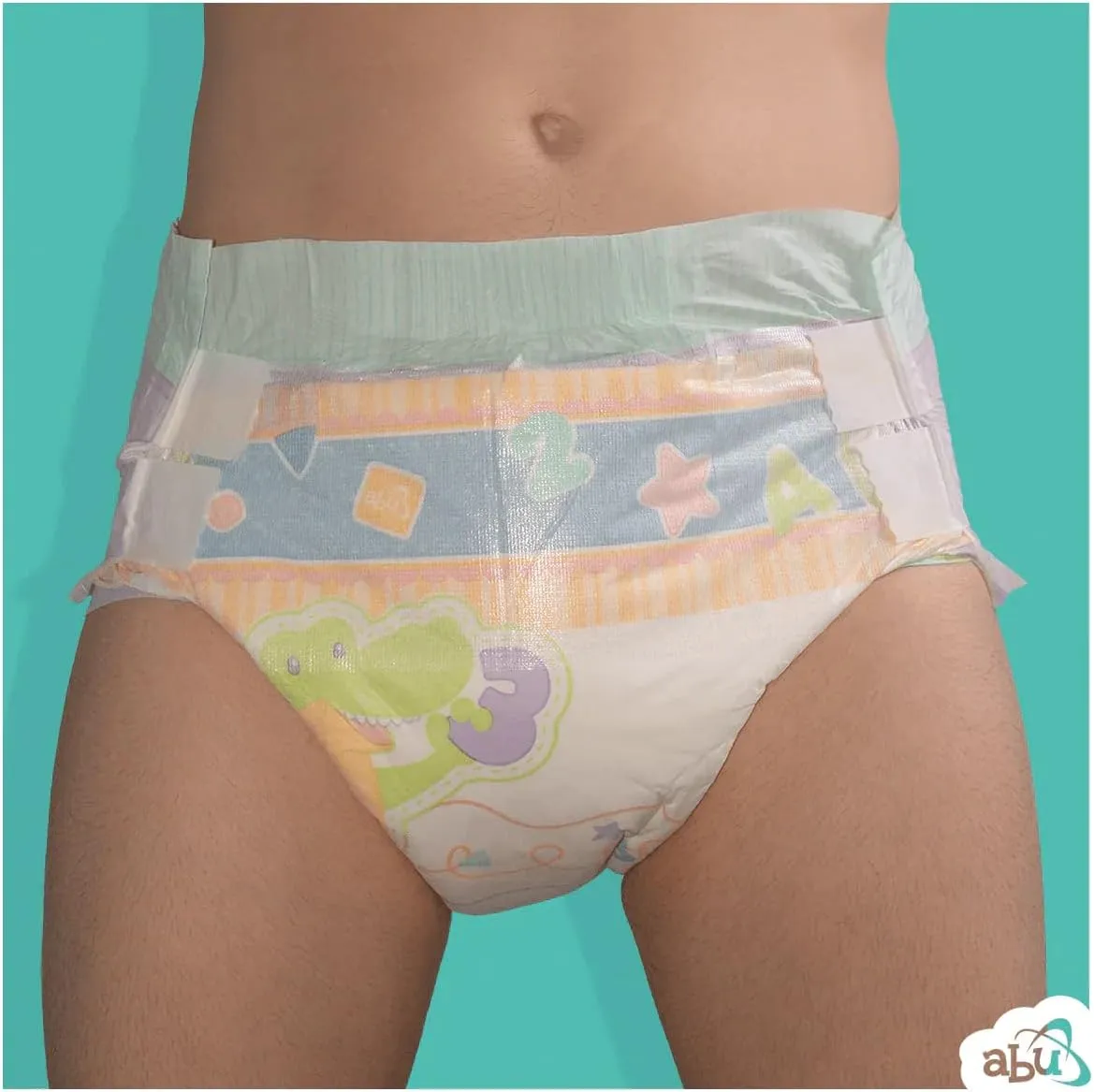 10ct Adult Diapers - White - Medium - Image 3
