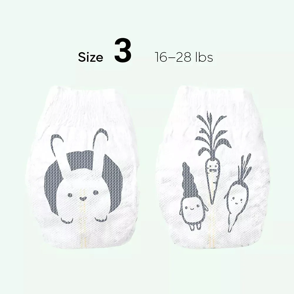10ct Chlorine-Free Diapers with RashShield Protection - Size 3 - Image 2