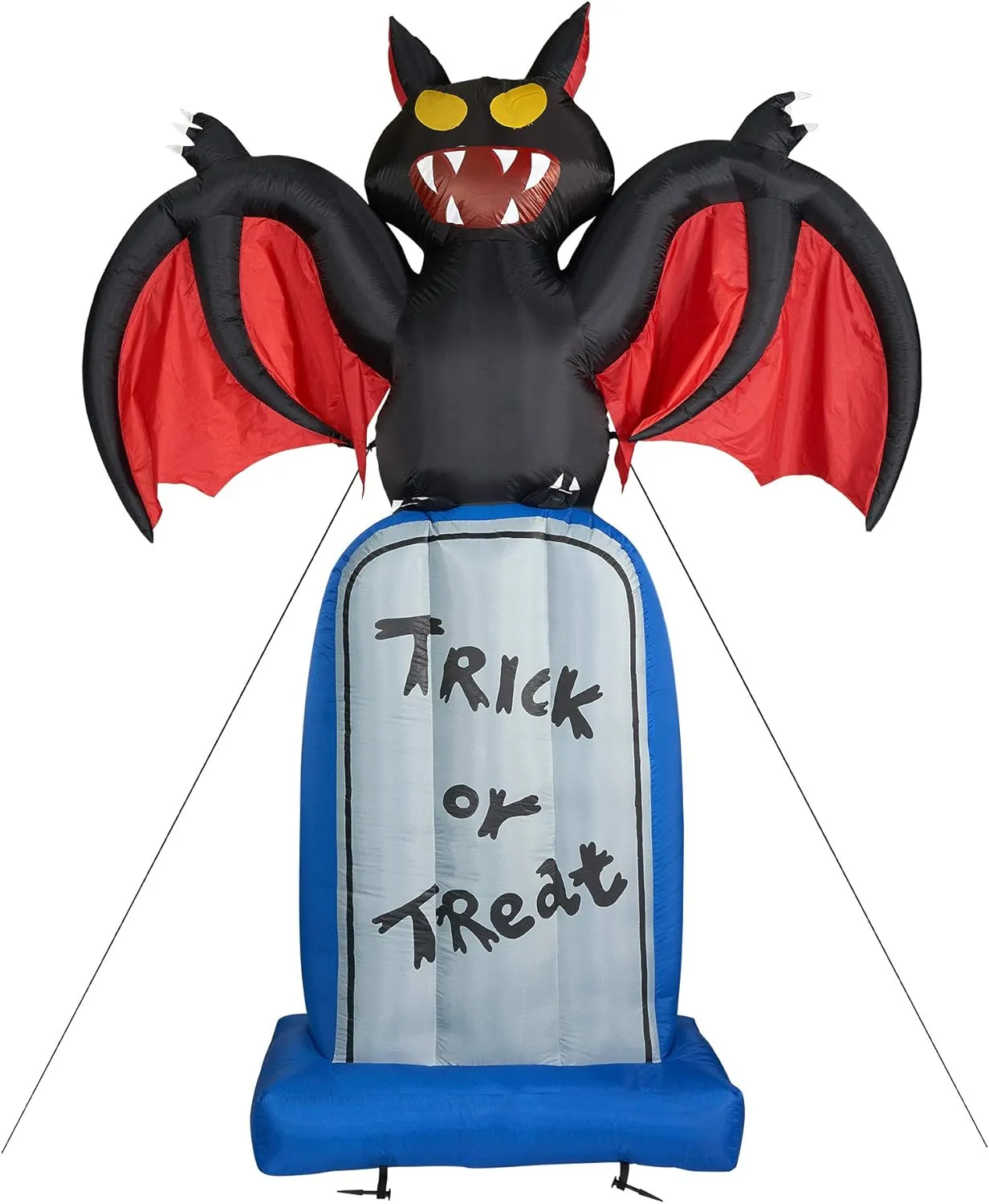 10ft Inflatable Bat on Tombstone with Lights - Image 4