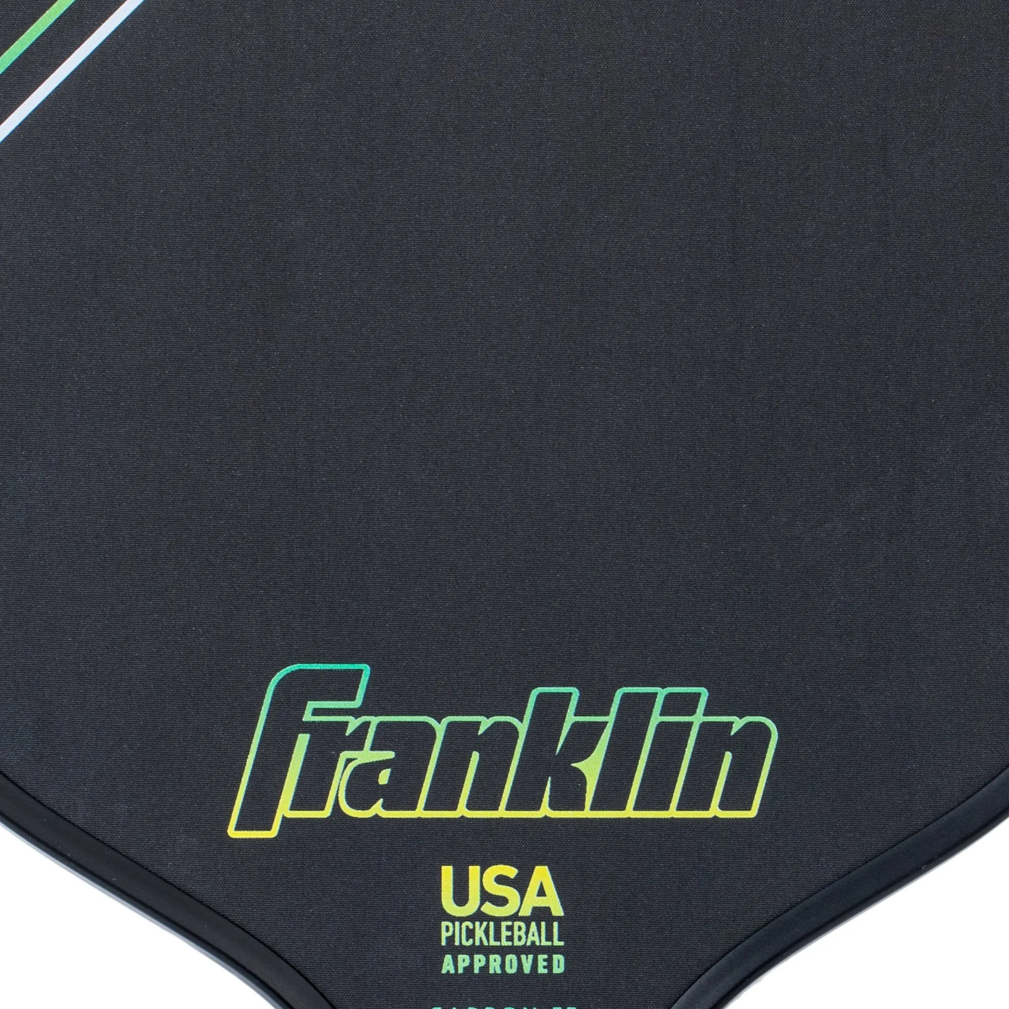 10mm Raw Carbon Fiber Pickleball Paddle - Green - Image 4
