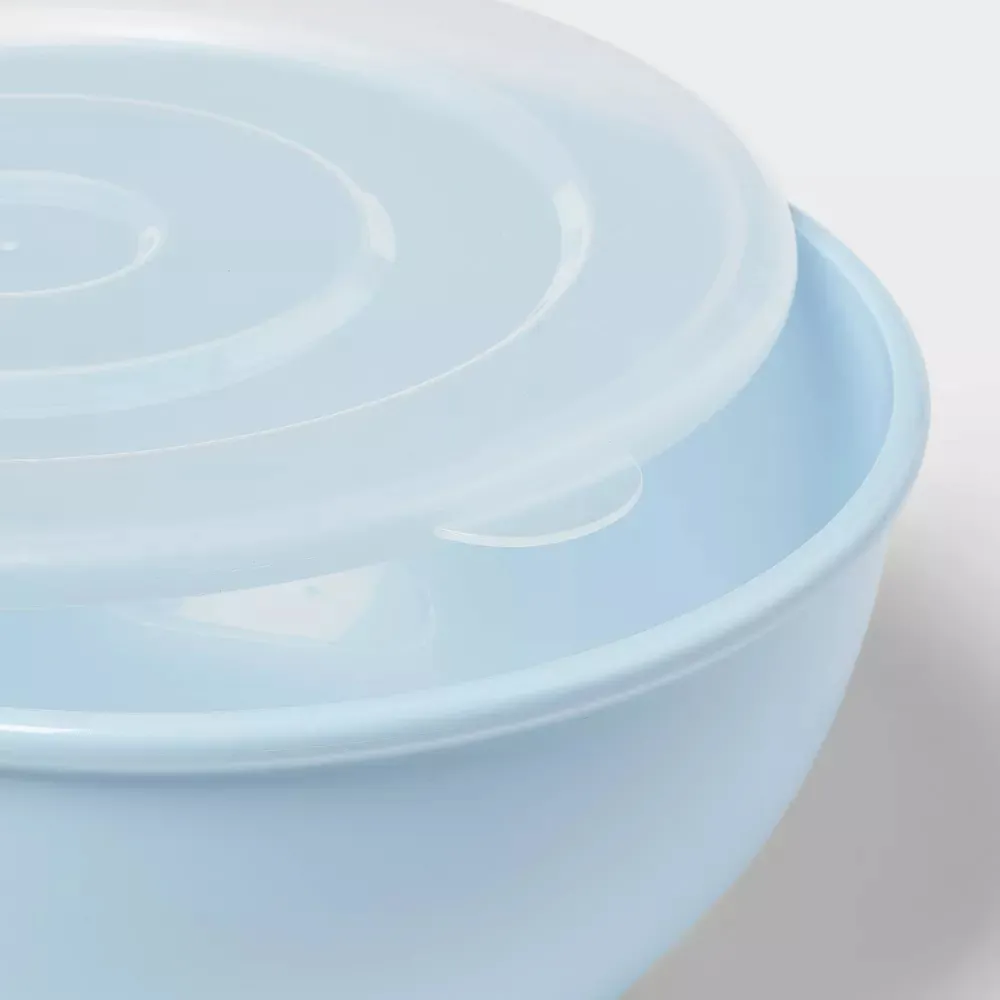 10pc Plastic Mixing Bowl Set with Lids - Image 2