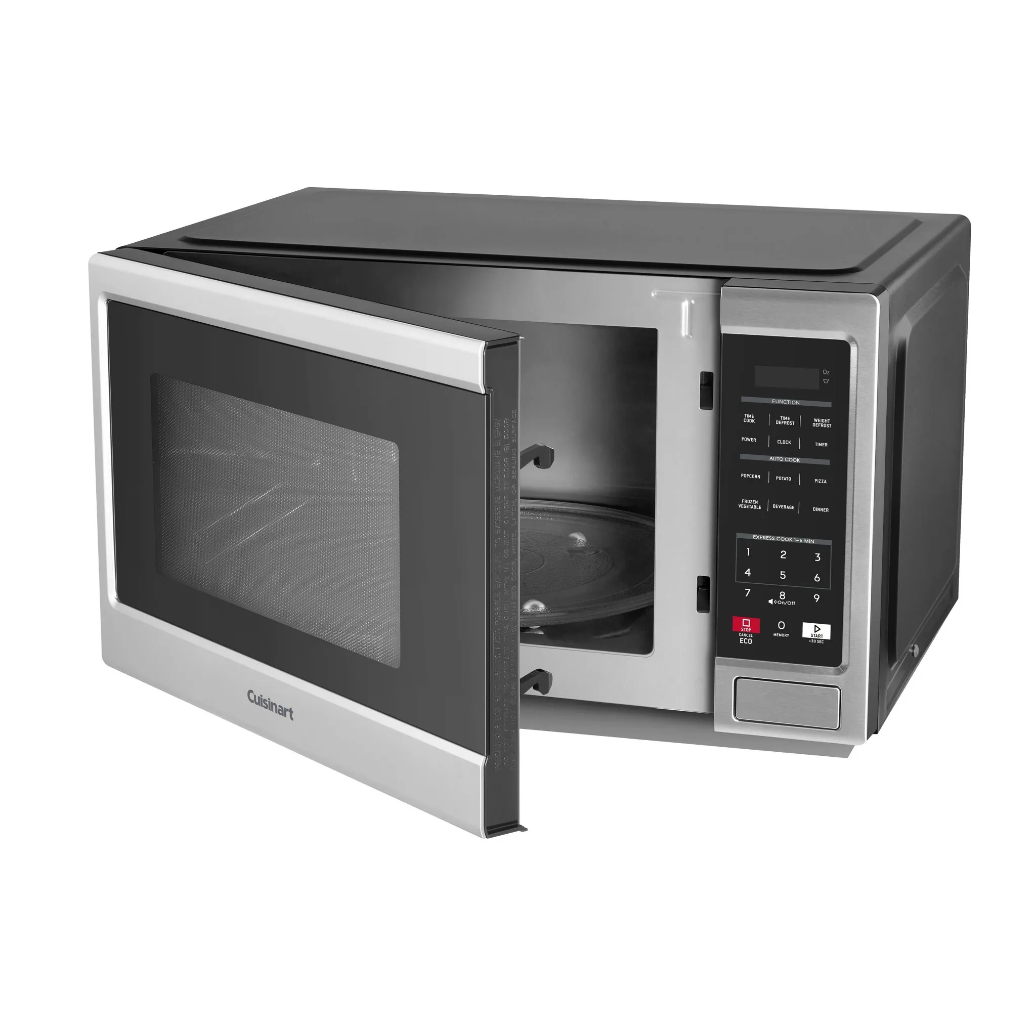1.1 cu ft Microwave Oven 1000W - Black - Image 2