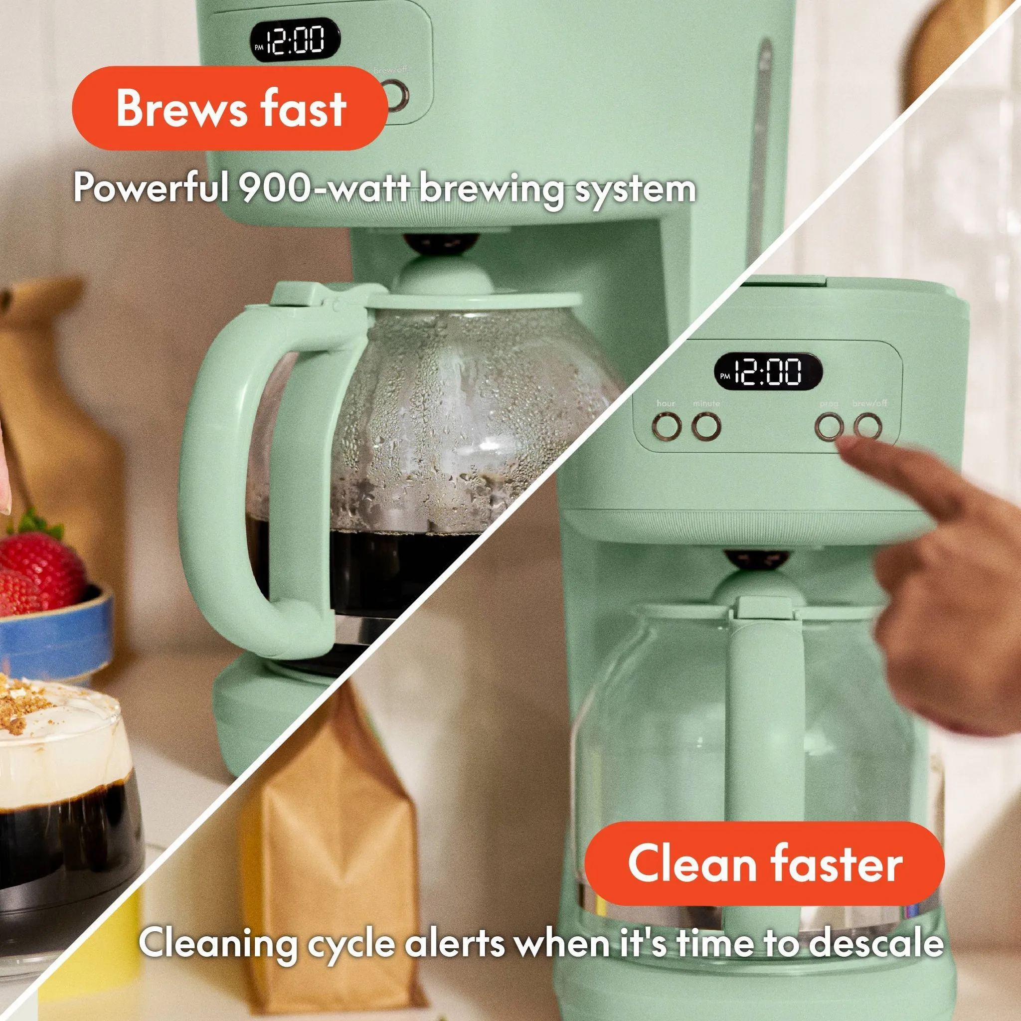 12-Cup Programmable Coffee Maker - Seaglass - Image 3