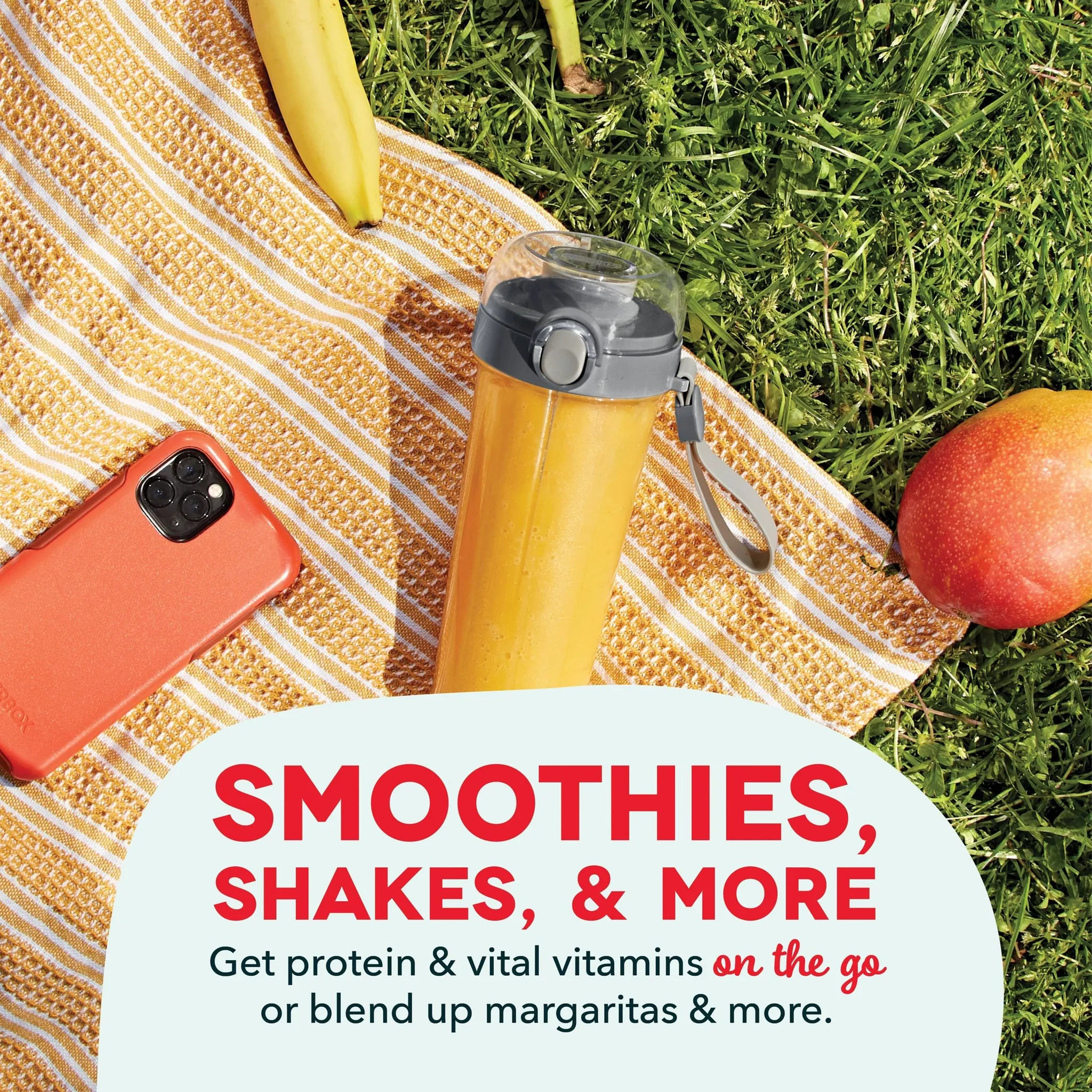 12 oz Portable Rechargeable Blender with Sport Cap - Gray - Image 5