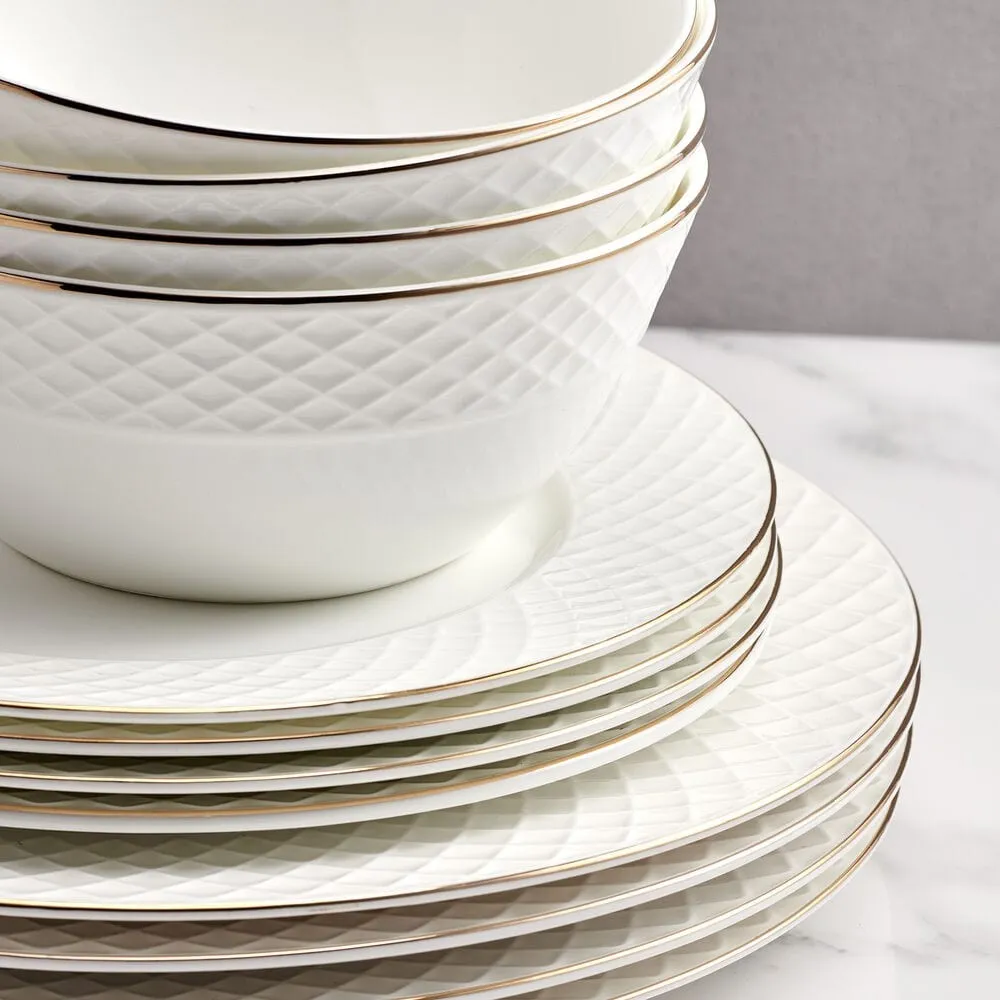 12 Piece Dinnerware Set - Service for 4 - Image 4