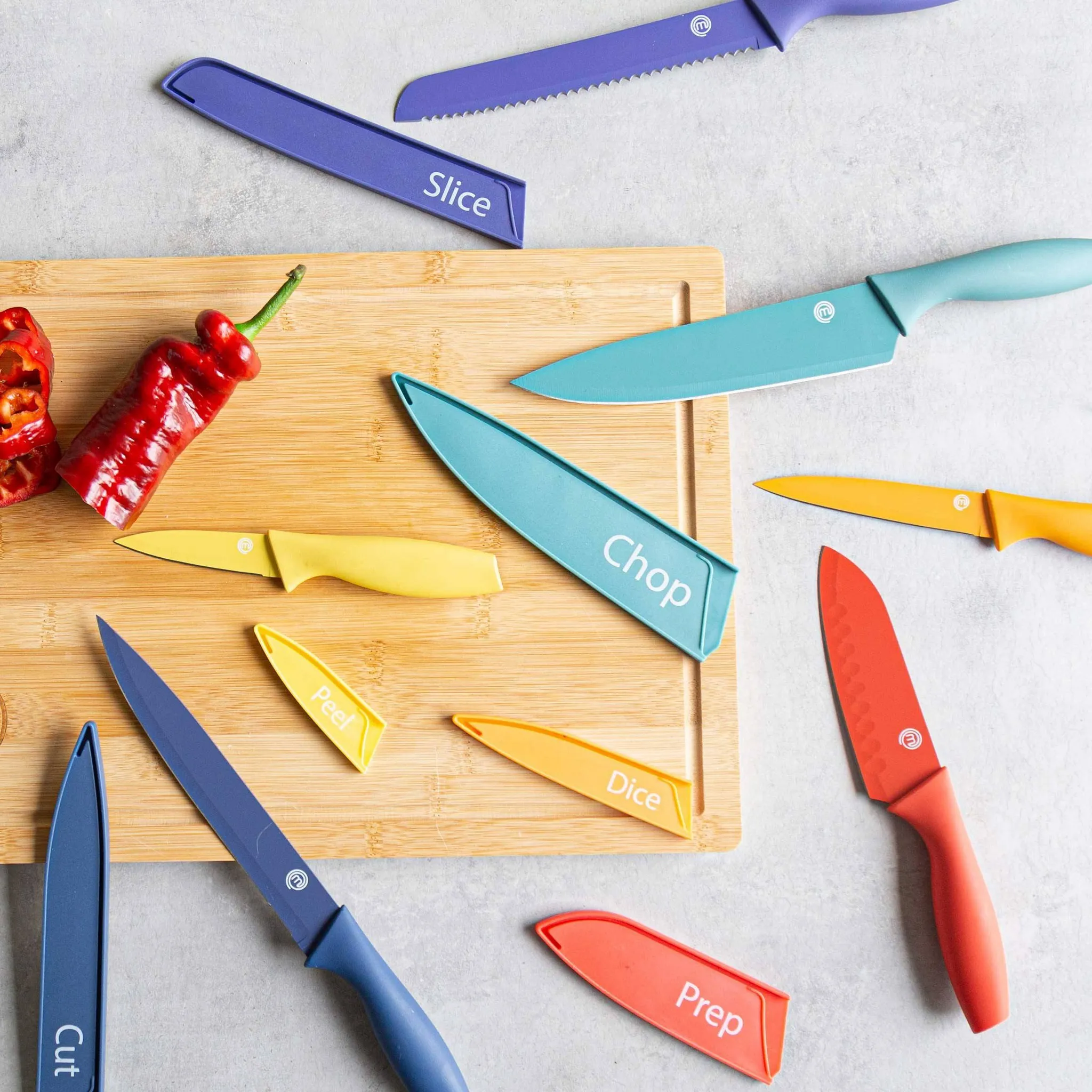 12 Piece Knife Set with Blade Guards - Image 3