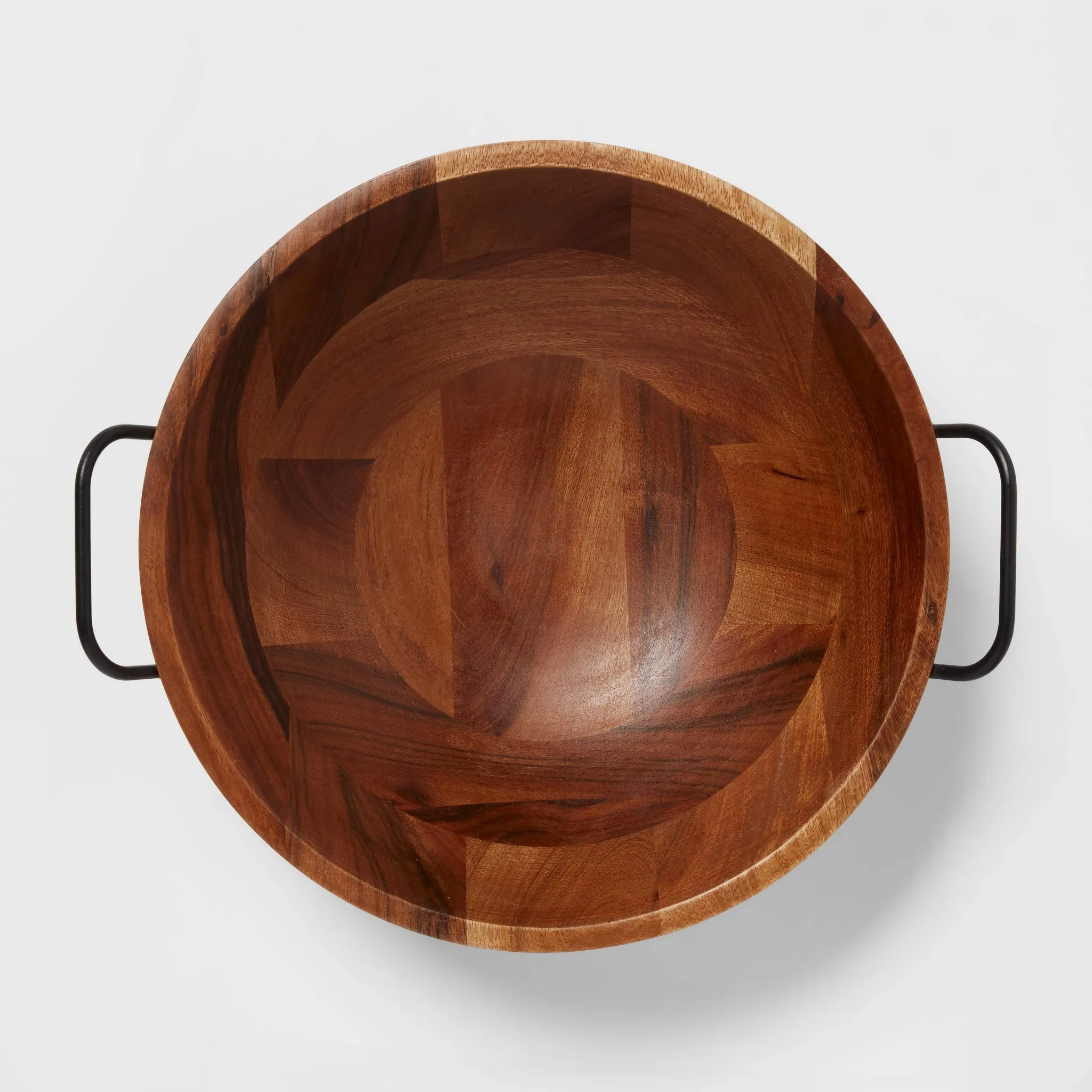 123-Ounce Wood Serving Bowl - Black - Image 3
