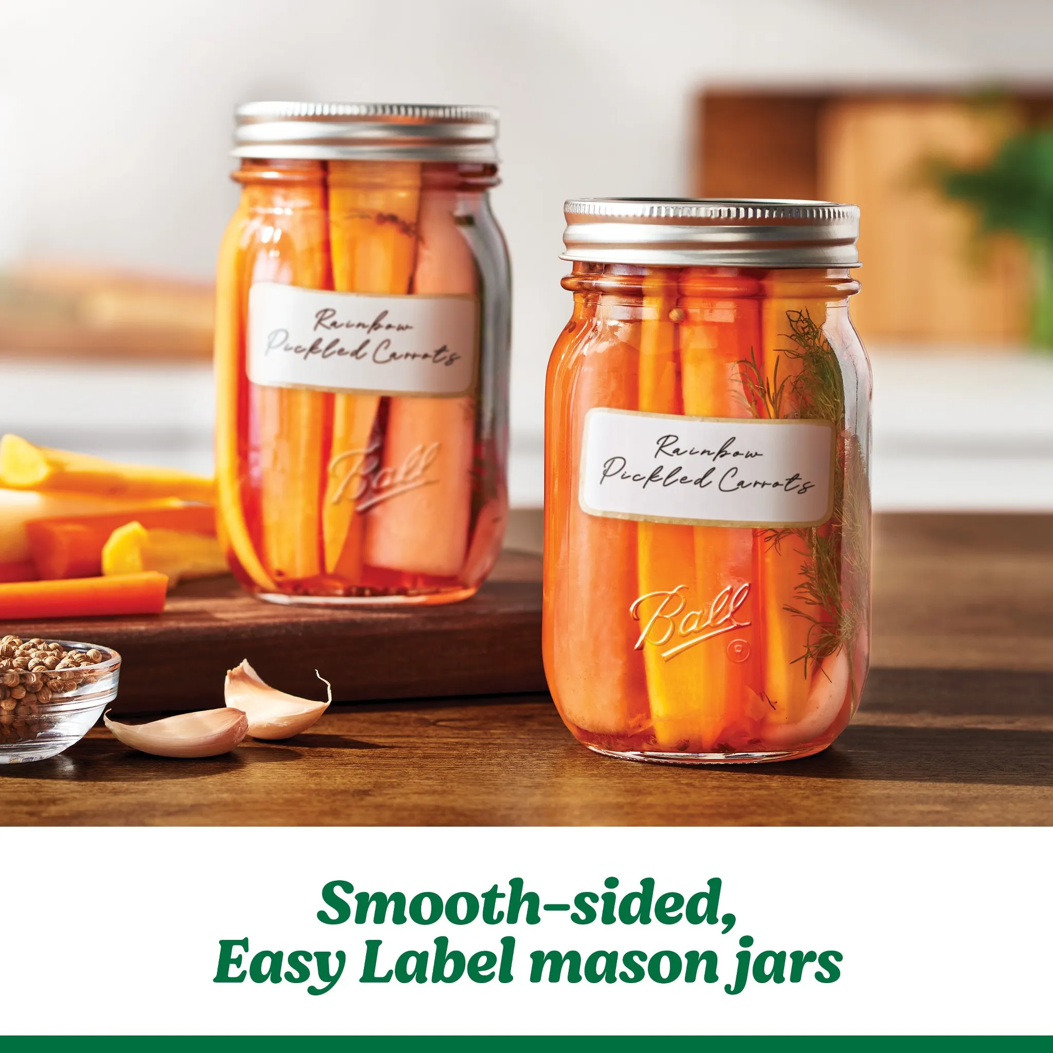 12ct 16oz Smooth Glass Mason Jar with Lid and Band - Image 3