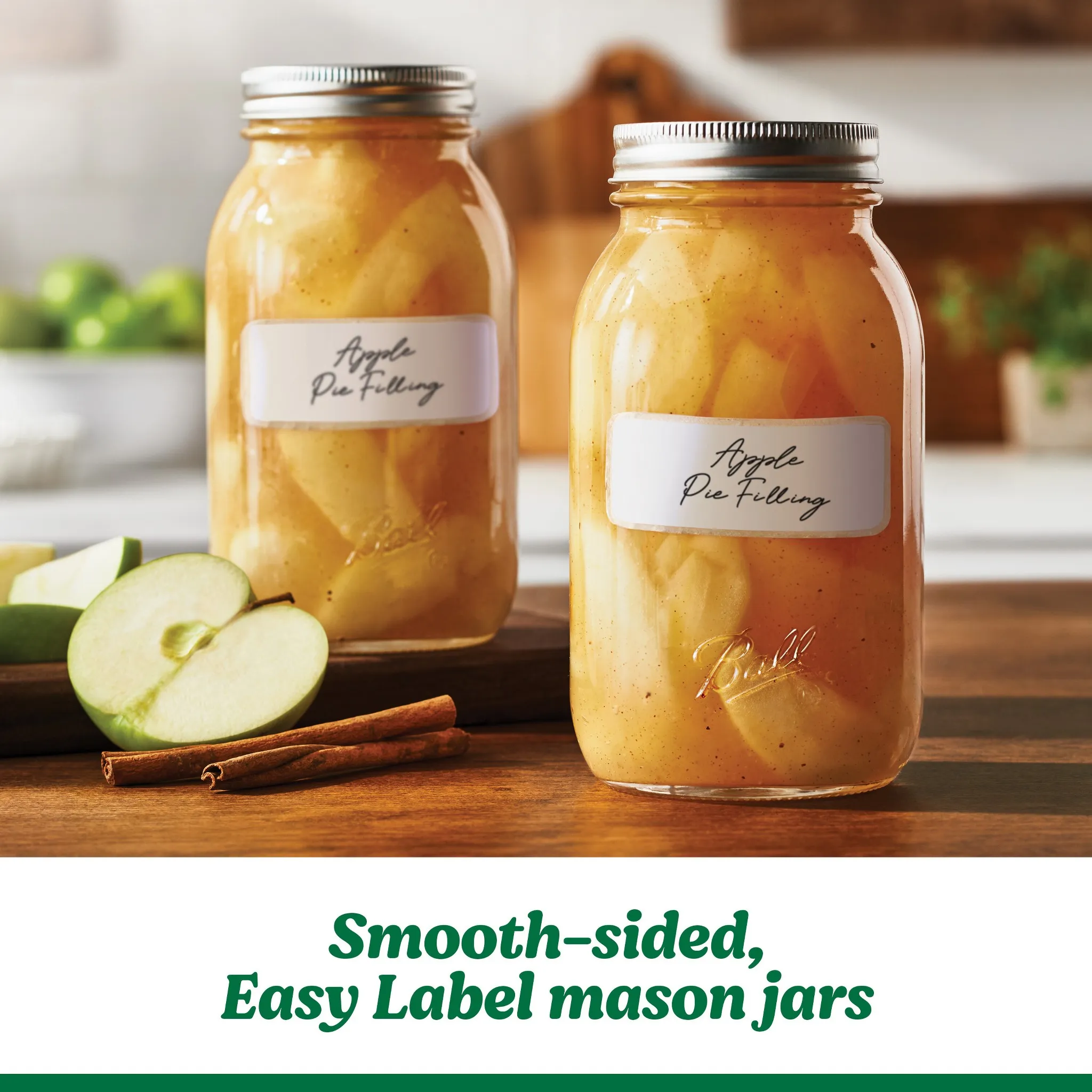 12ct 32oz Smooth Glass Mason Jar with Lid and Band - Image 3