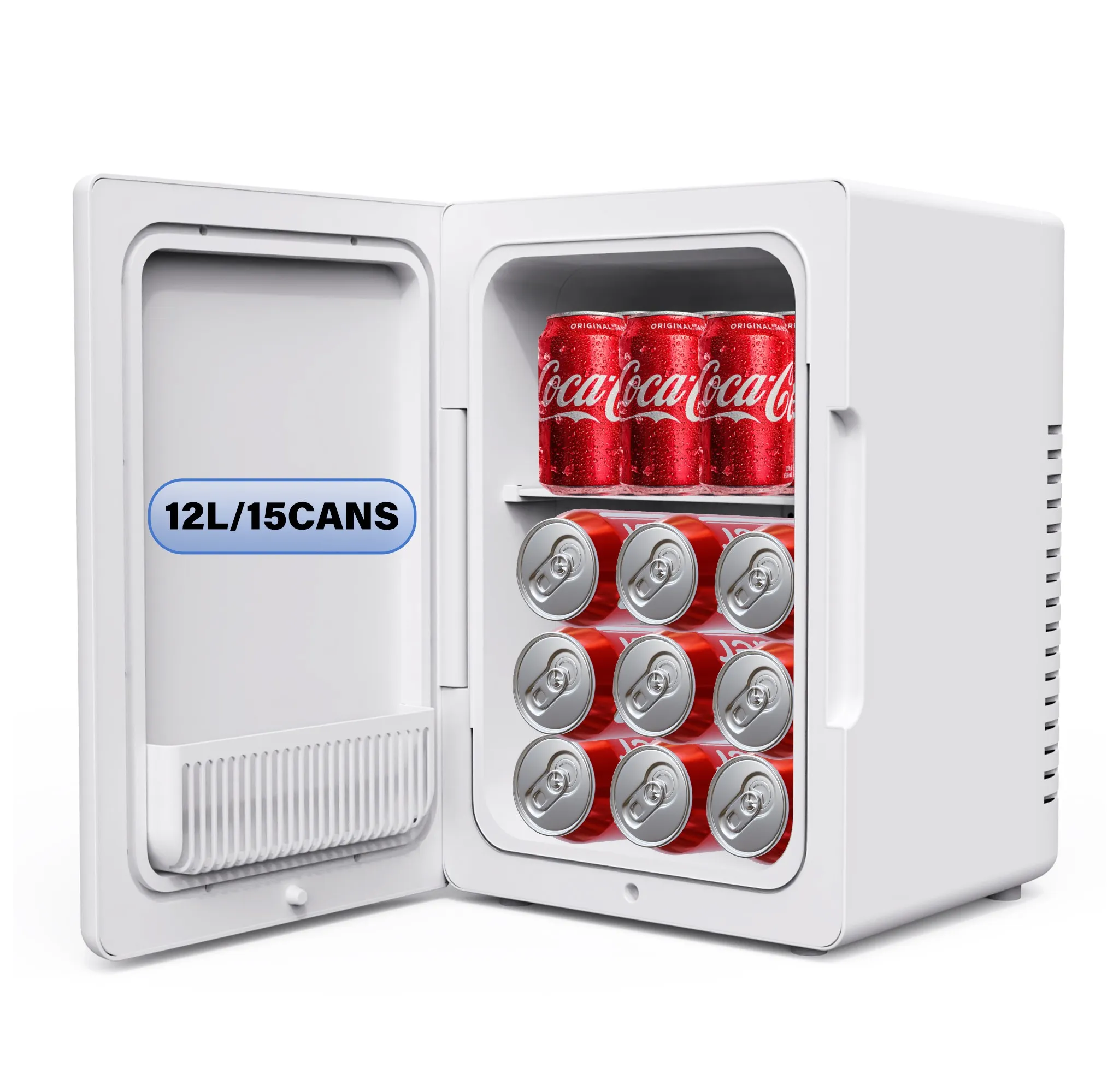 12L Mini Fridge - Portable Cooler & Warmer, Dual Power 120V AC/12V DC
