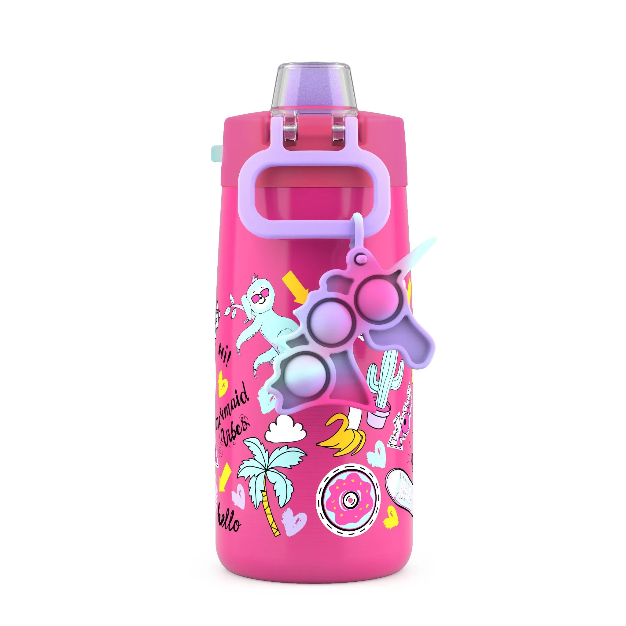 12oz Stainless Steel Colby Pop! Water Bottle Pink - Image 3