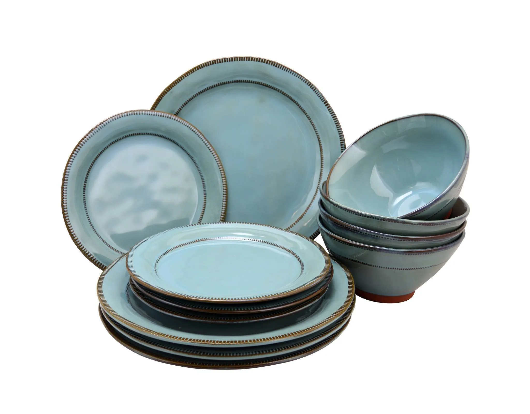 12pc Dinnerware Set - Blue - Image 3