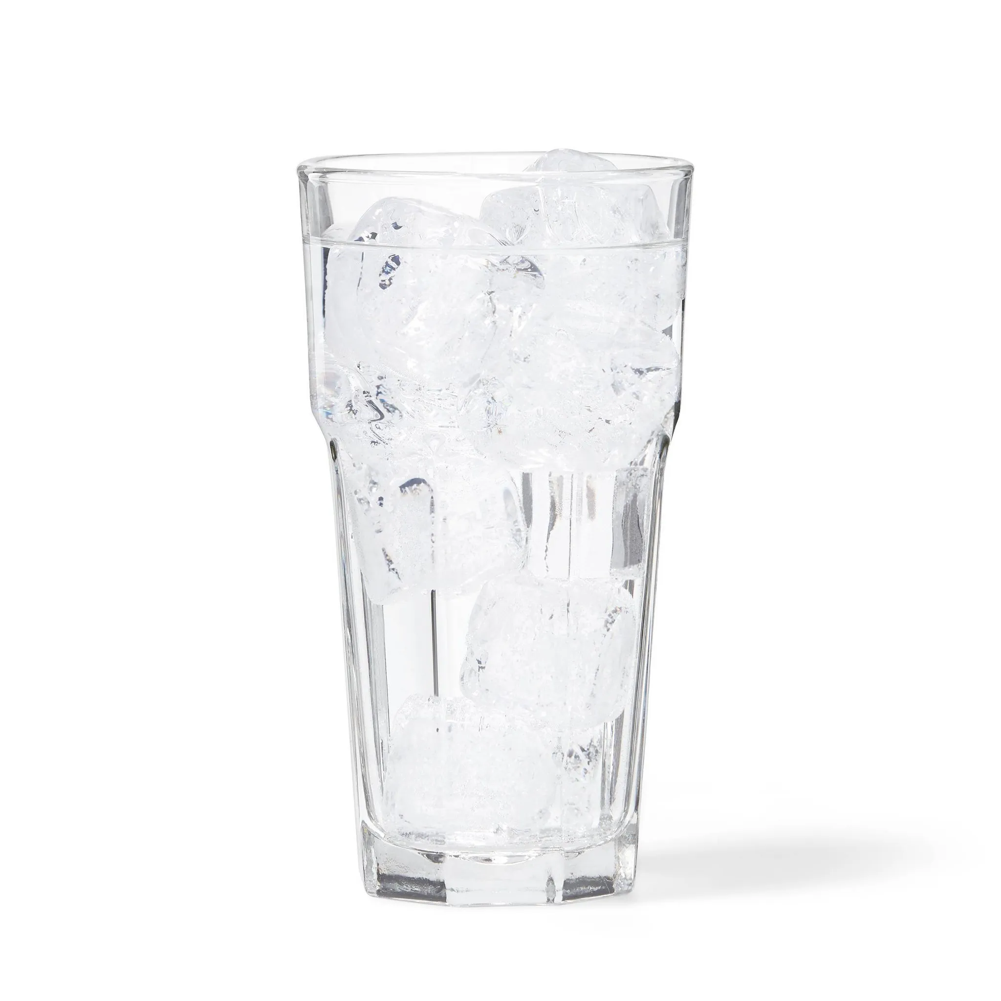 12pc Glass Tumbler Set - Faceted Design