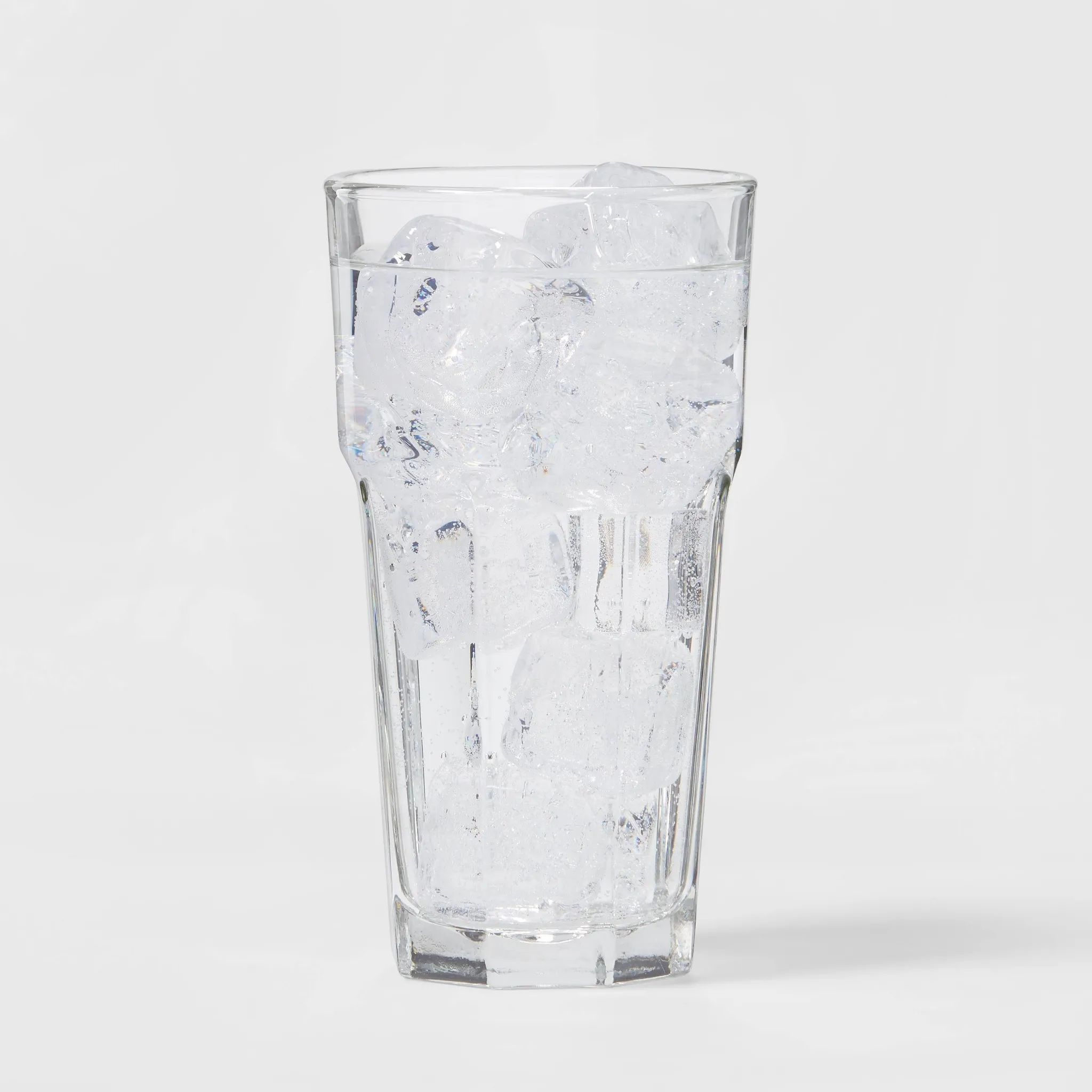 12pc Glass Tumbler Set - Faceted Design - Image 3