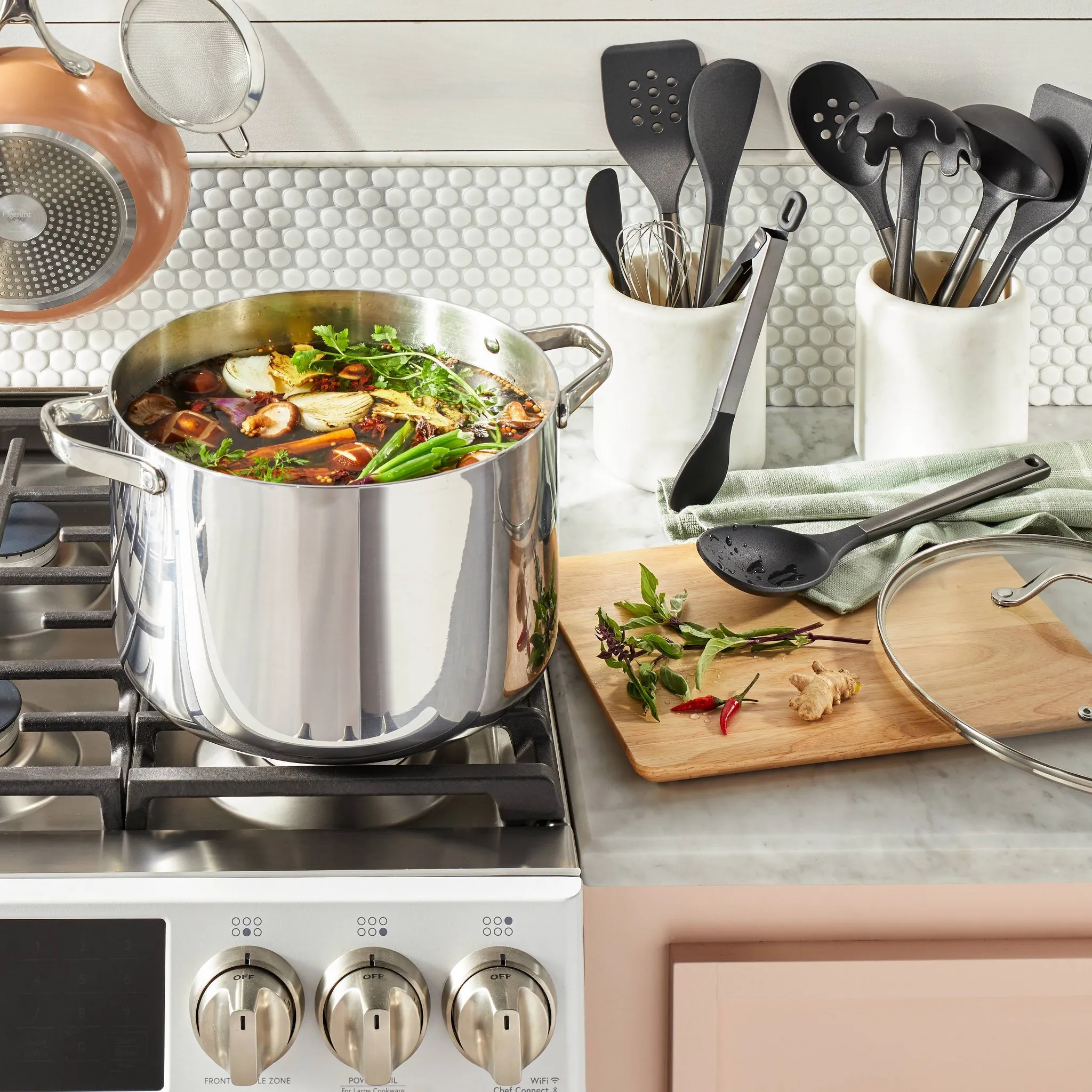 12qt Stainless Steel Stock Pot Silver - Figmint™ - Image 4