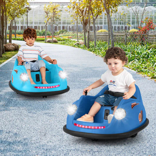 12V Electric Kids Ride on Bumper Car Battery Powered Bumping Car With Remote Control-Navy - Image 5
