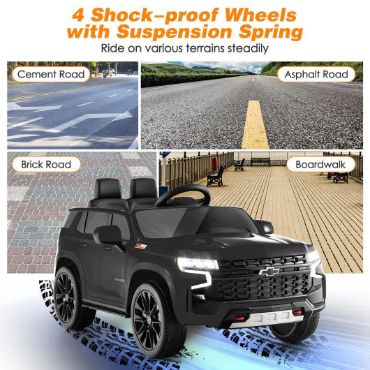 12V Kids Ride on Car With 2.4G Remote Control-Black - Image 5
