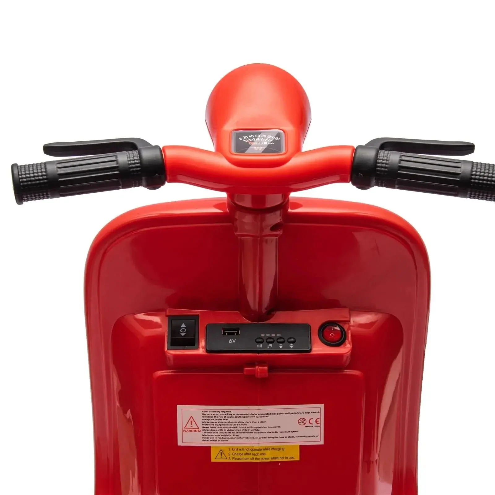 12V Kids' Vespa Electric Ride-on Scooter - Image 11