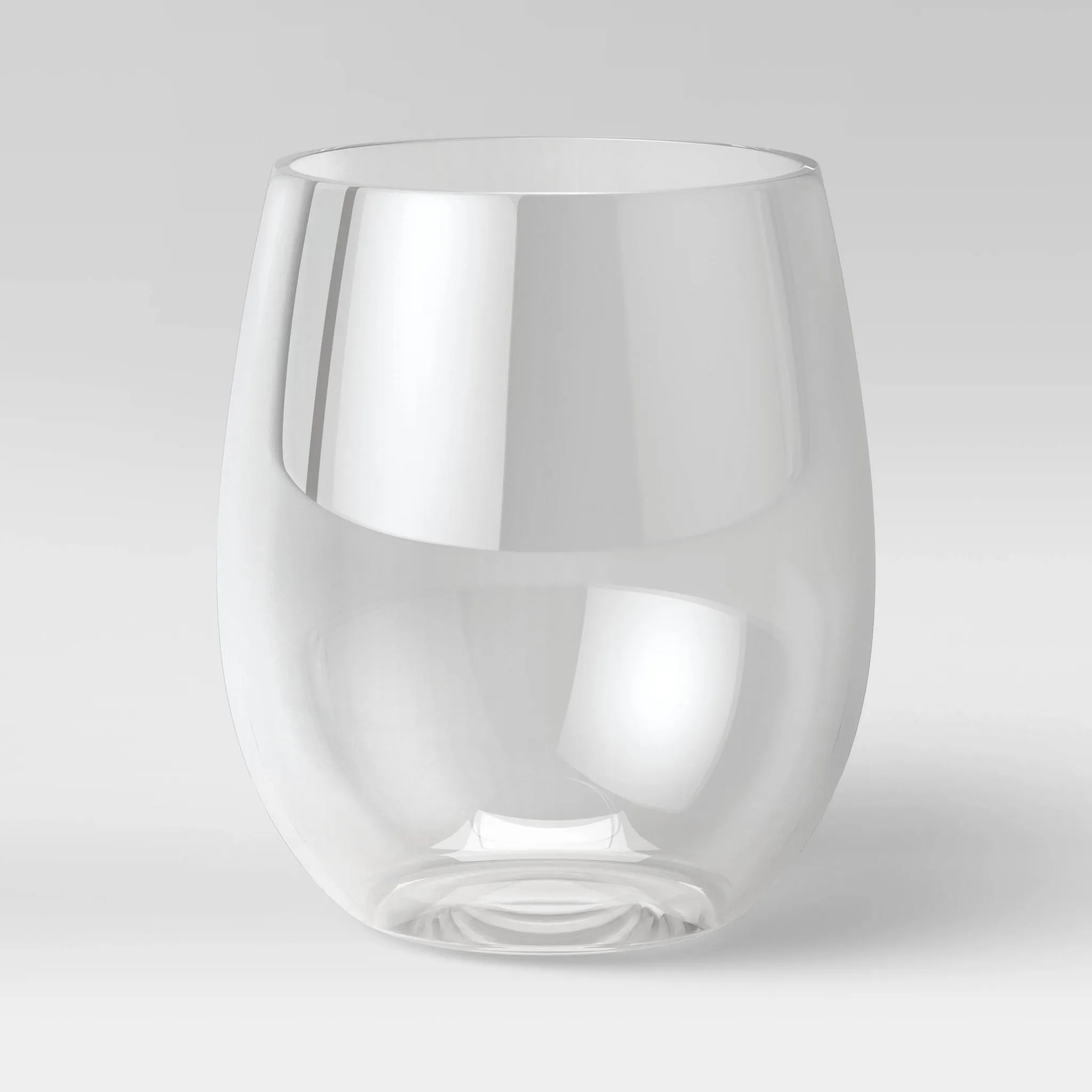 13.4oz 4pk Plastic Wine Glasses - Clear
