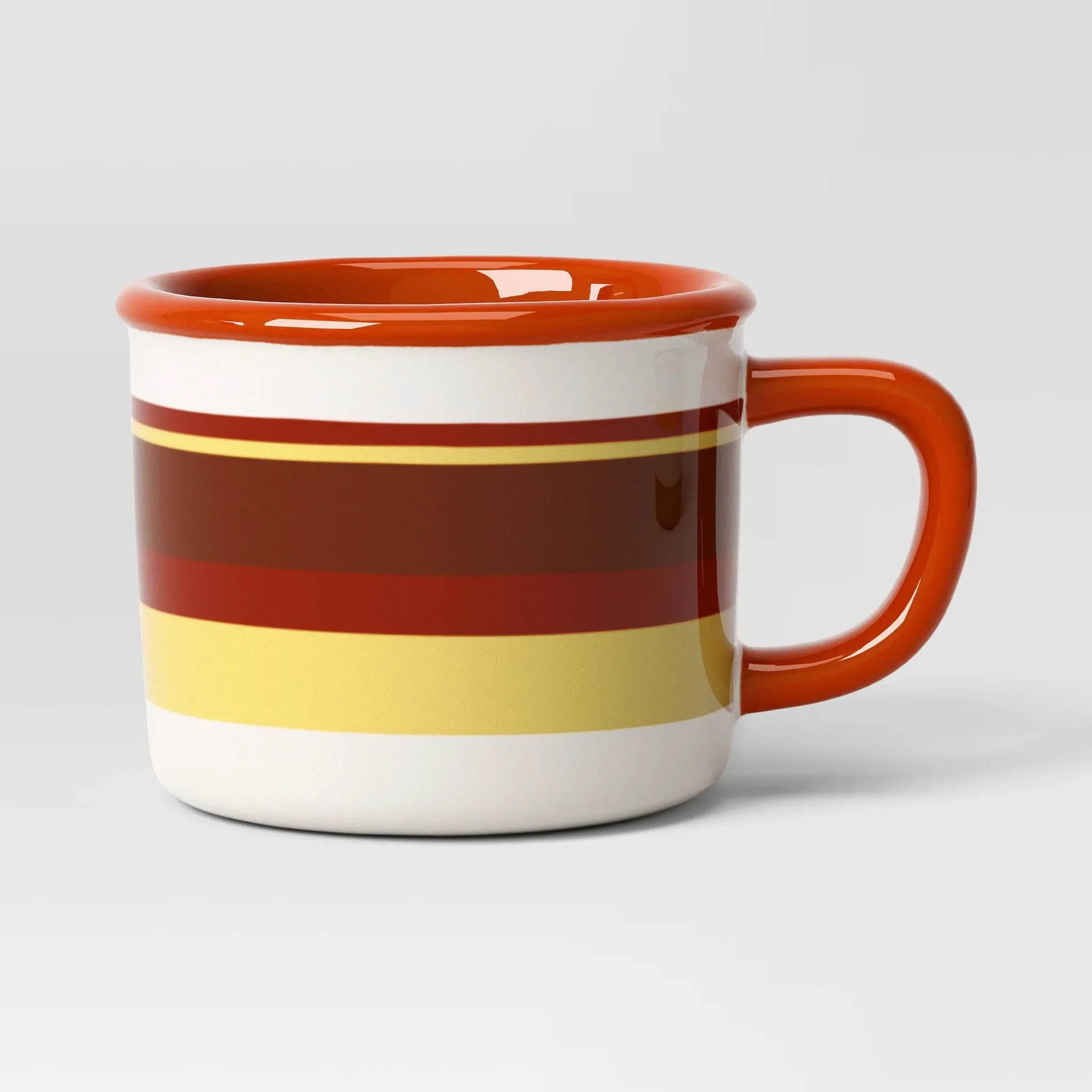 13.5 fl oz Set of 2 Stoneware Camper Mugs Striped - Room Essentials™ - Image 3