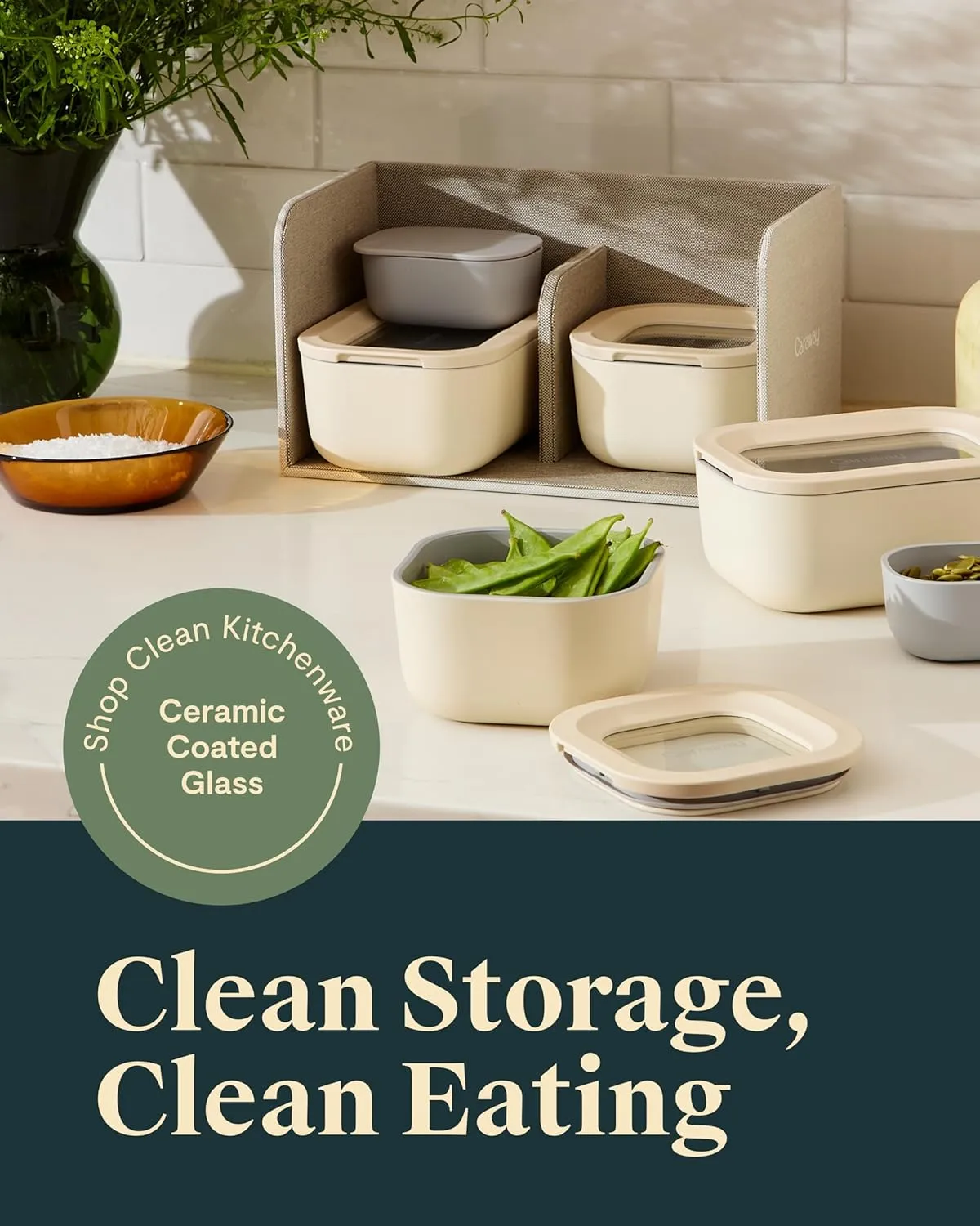 Caraway Home 9pc Mini Food Storage Set - Mist - Image 7