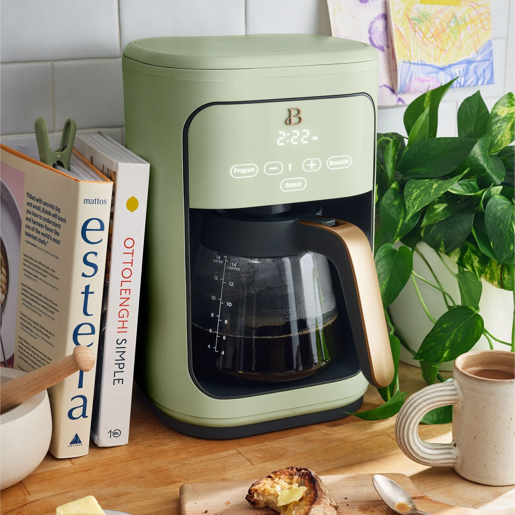 14-Cup Programmable Drip Coffee Maker - Sage Green - Image 5