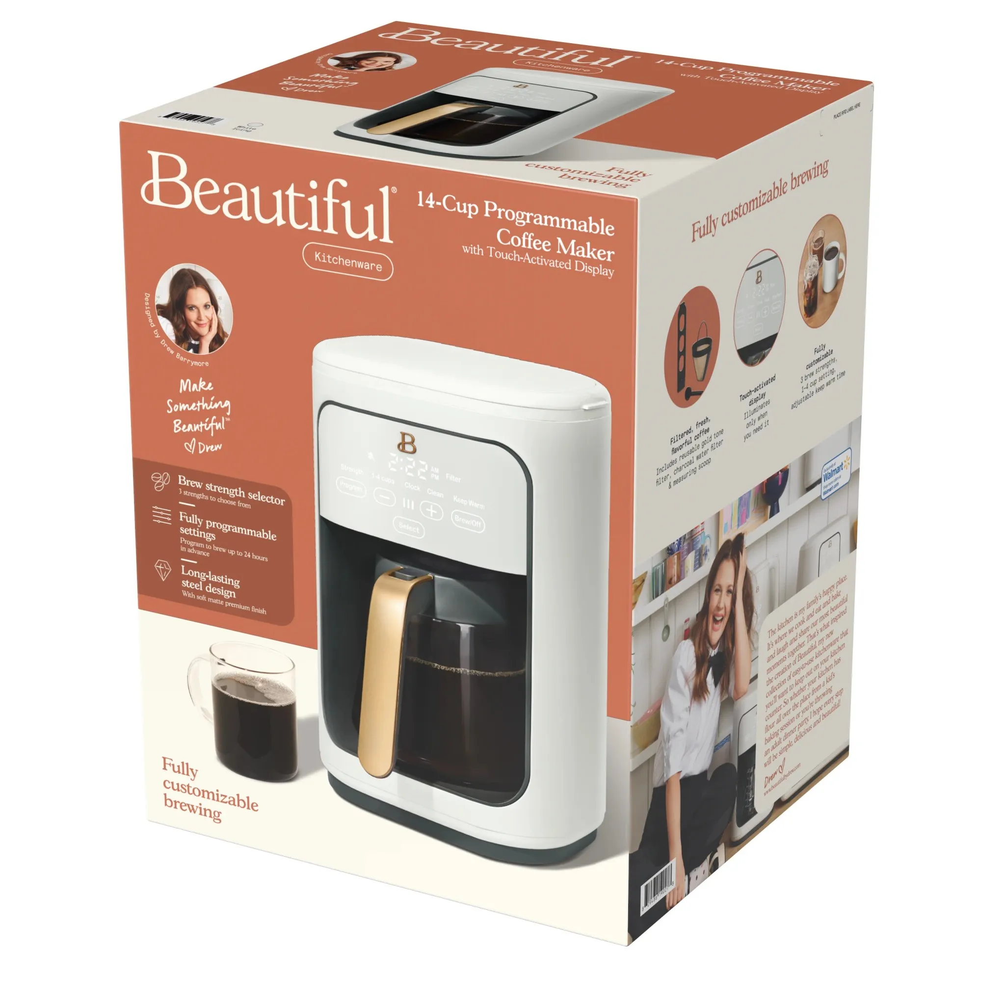 14-Cup Programmable Drip Coffee Maker - White Icing - Image 2