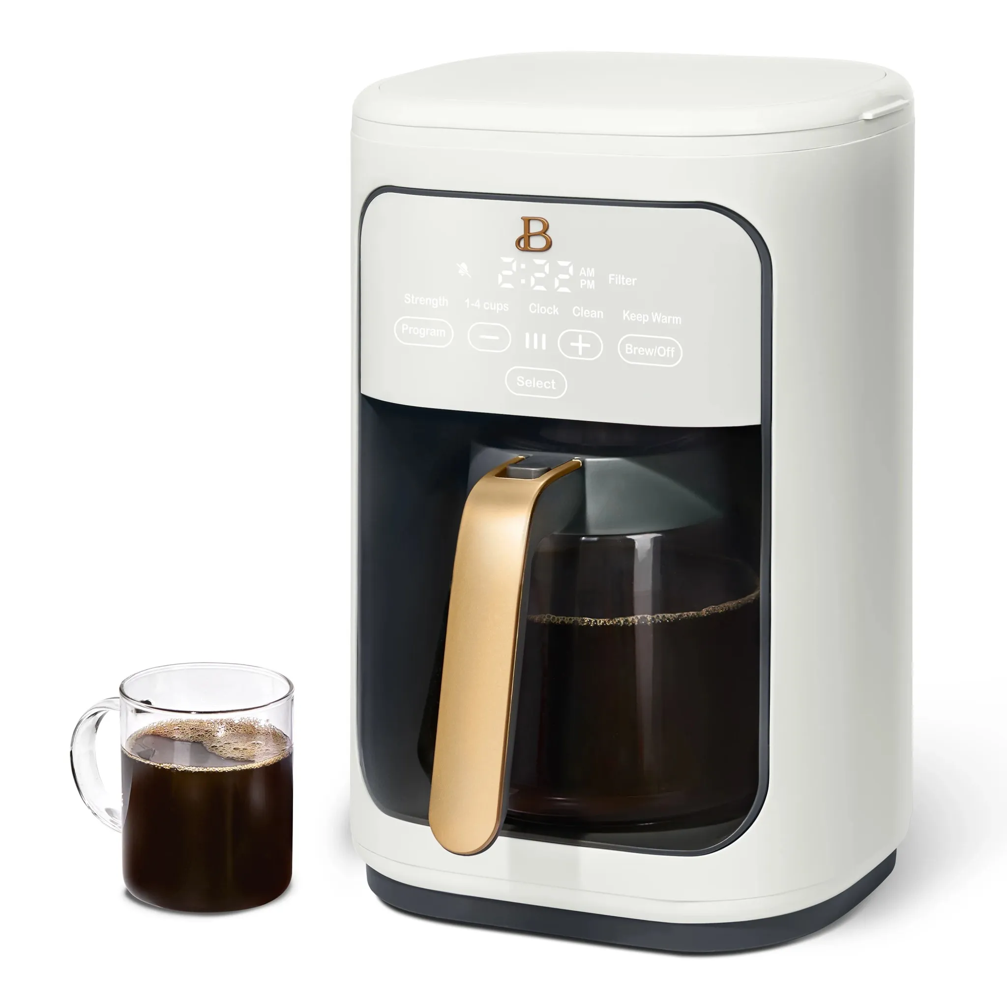 14-Cup Programmable Drip Coffee Maker - White Icing - Image 5