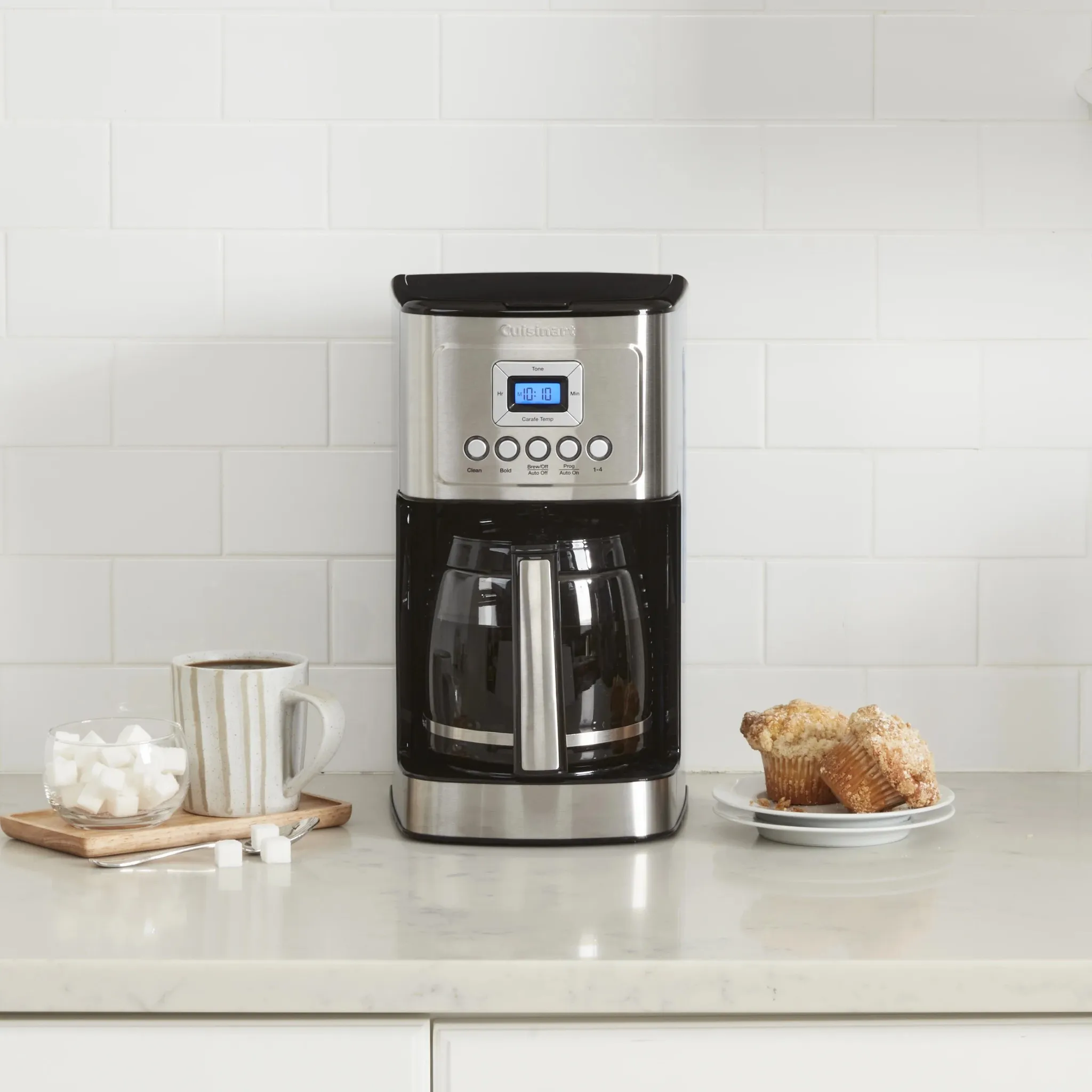 Stainless Steel 14-Cup Coffee Machine - Silver - Image 5