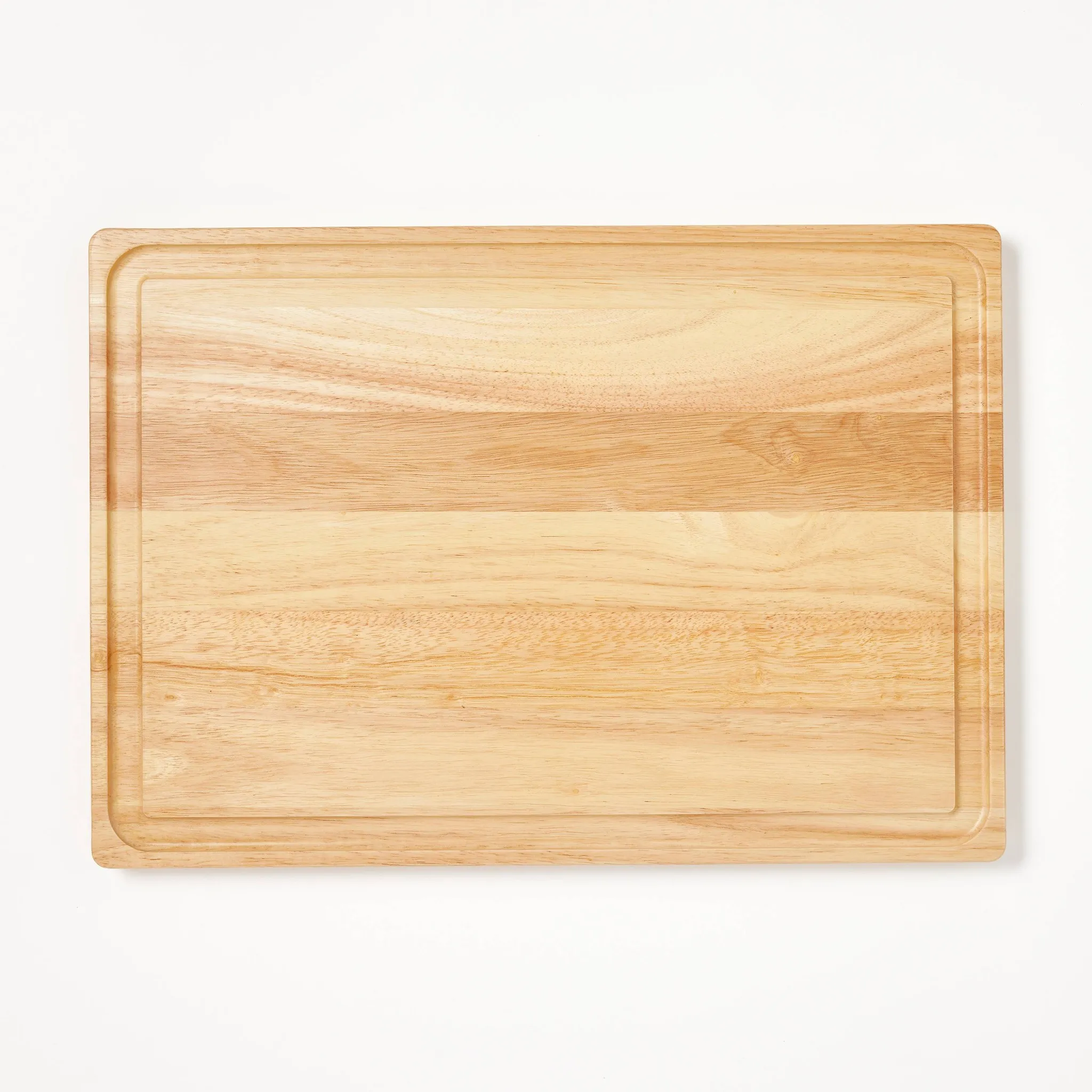 14" X 20" Rubberwood Carving Board With Juice Groove