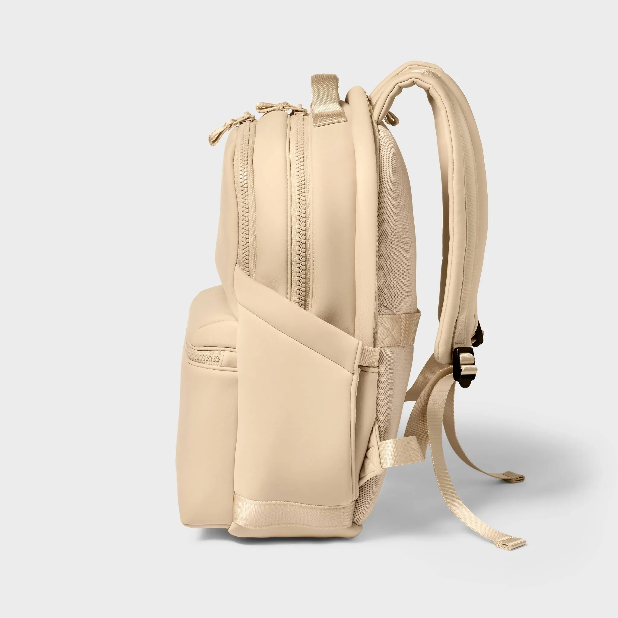 14L Faux Neoprene Backpack - Cream - Image 4