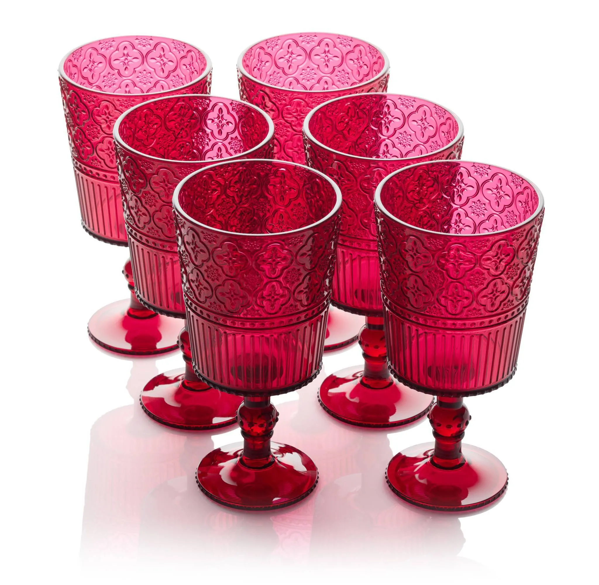 14oz Acrylic All Purpose Goblets - Ruby Red