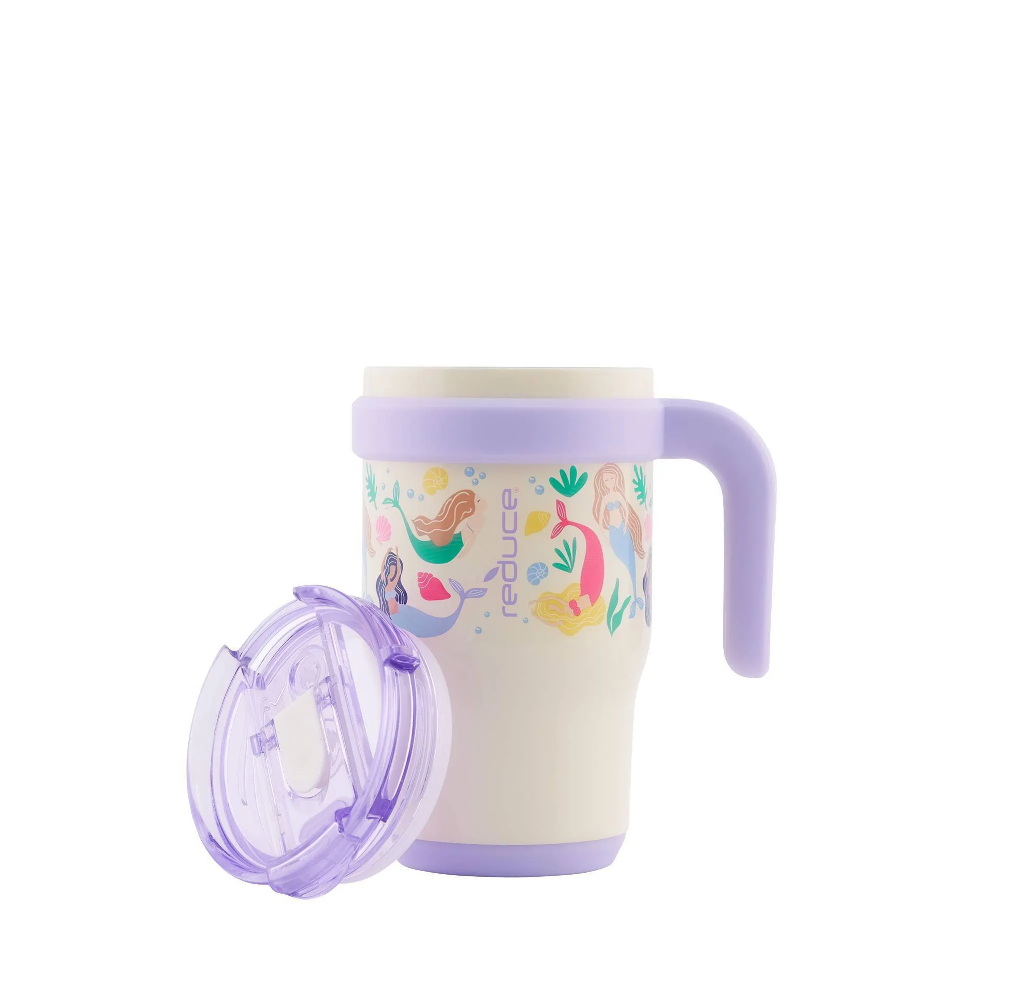 14oz Coldee Vacuum Insulated Stainless Steel Straw Mermaid Tumbler - Image 3