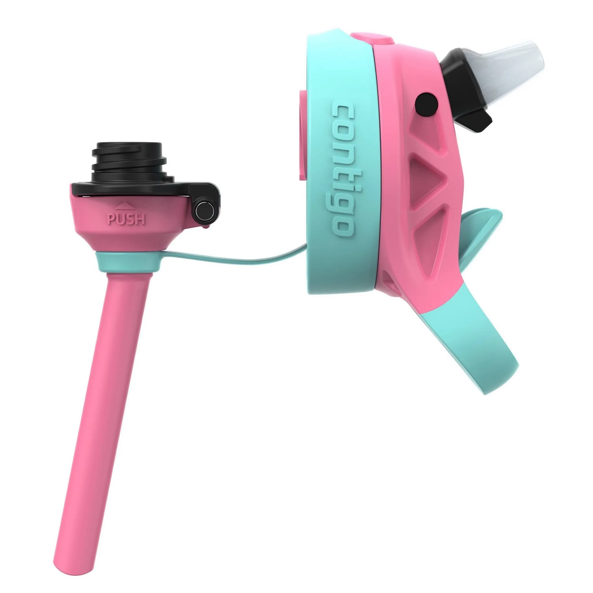 14oz Kids' Water Bottle with Redesigned AutoSpout Straw Azalea Jade Vine with Llamas - Image 3