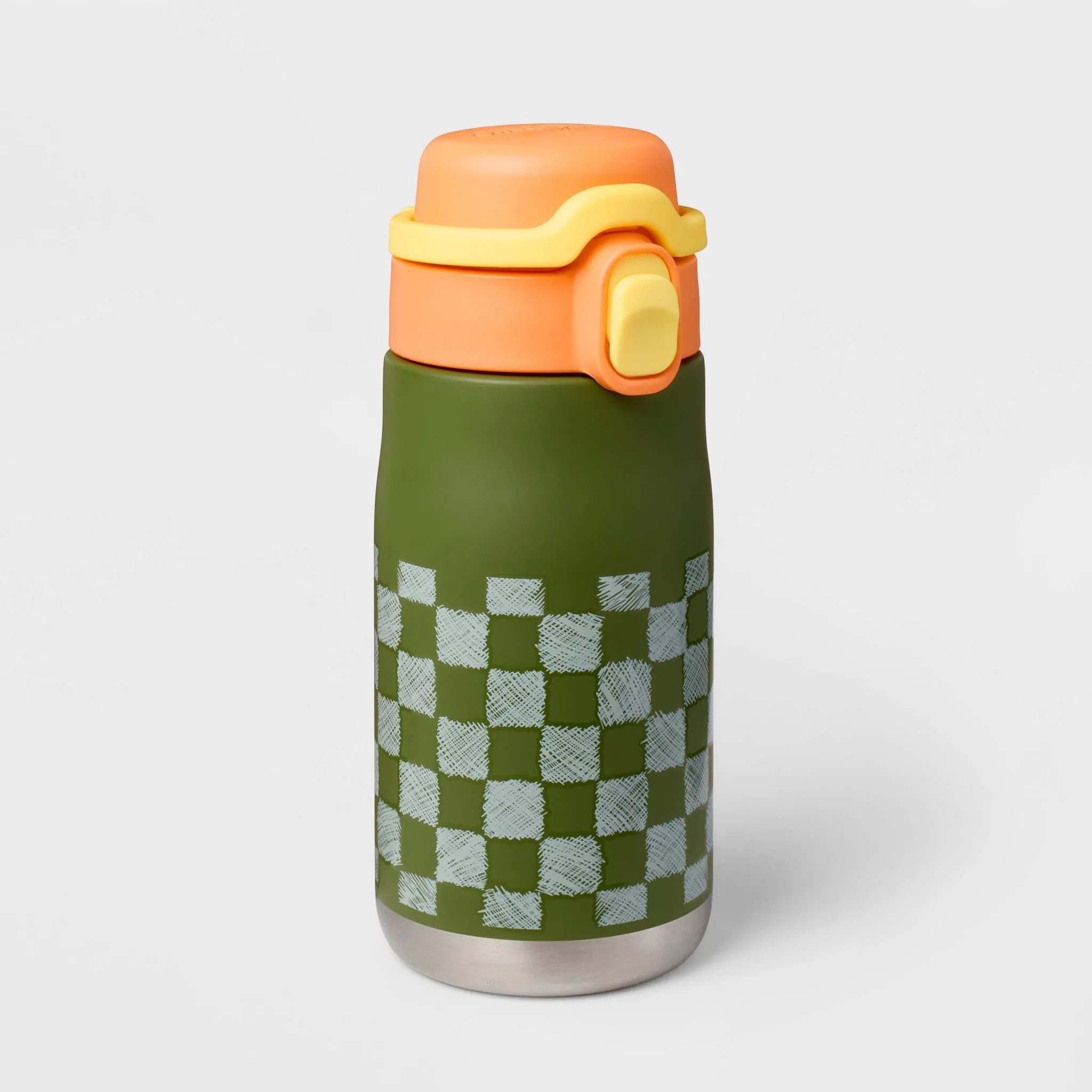 14oz Water Bottle - Checkered