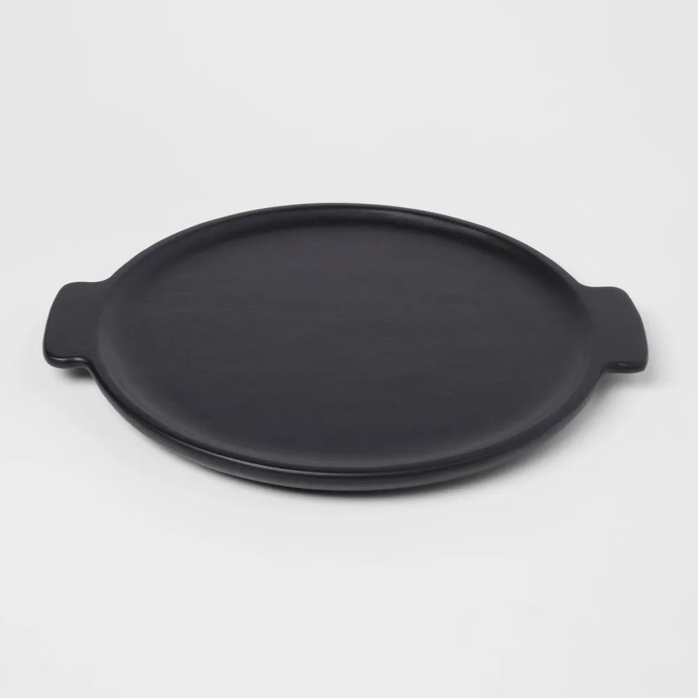 15" X 13" Black Acacia Modern Serving Tray - Threshold™
