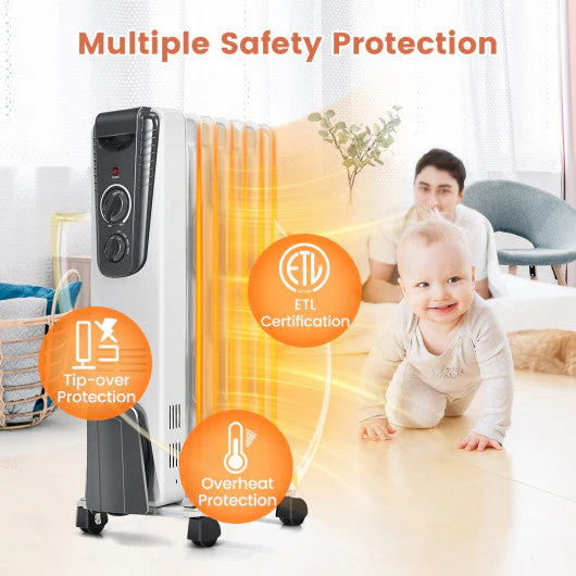 1500W Electric Space Heater With Adjustable Thermostat - Image 5