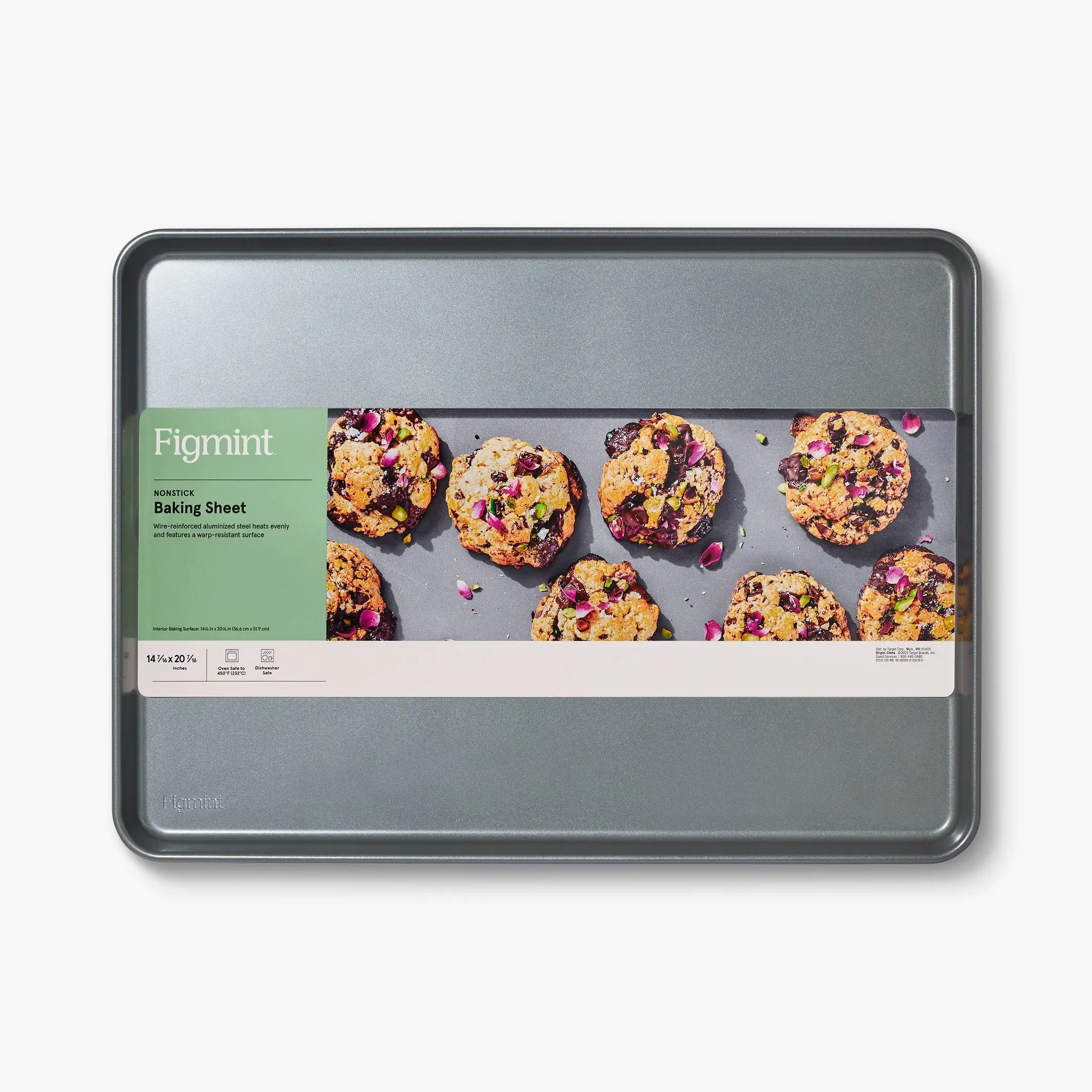 15"x21" Nonstick Aluminized Steel Baking Sheet Gray - ™: Large Cookie Sheet, Dishwasher & Oven-Safe - Image 2
