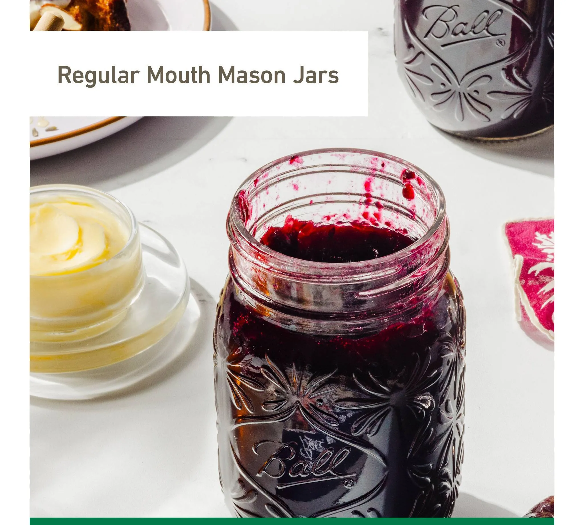 4pk 16oz Pint 140th Anniversary Regular Mouth Mason Jar - Glass - Image 5