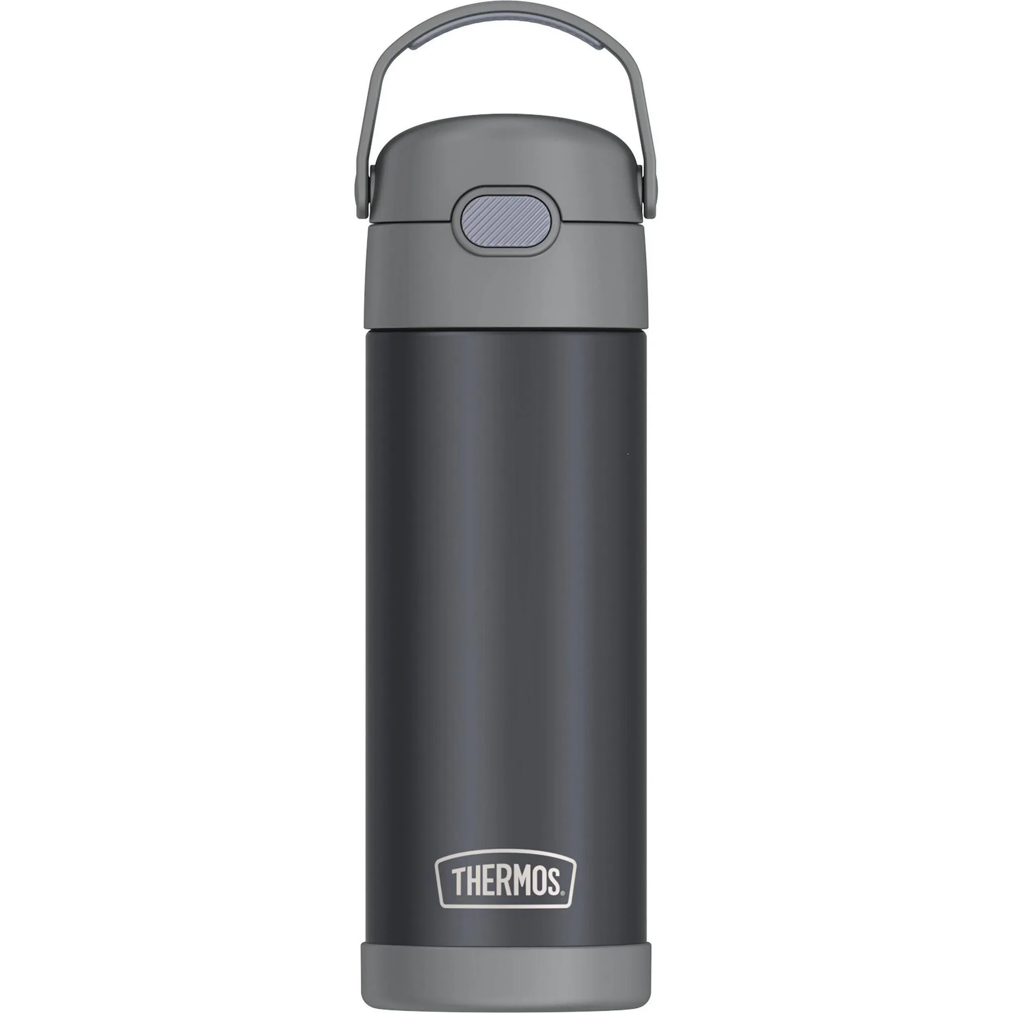 16oz Stainless Steel FUNtainer Water Bottle - Charcoal Pearl