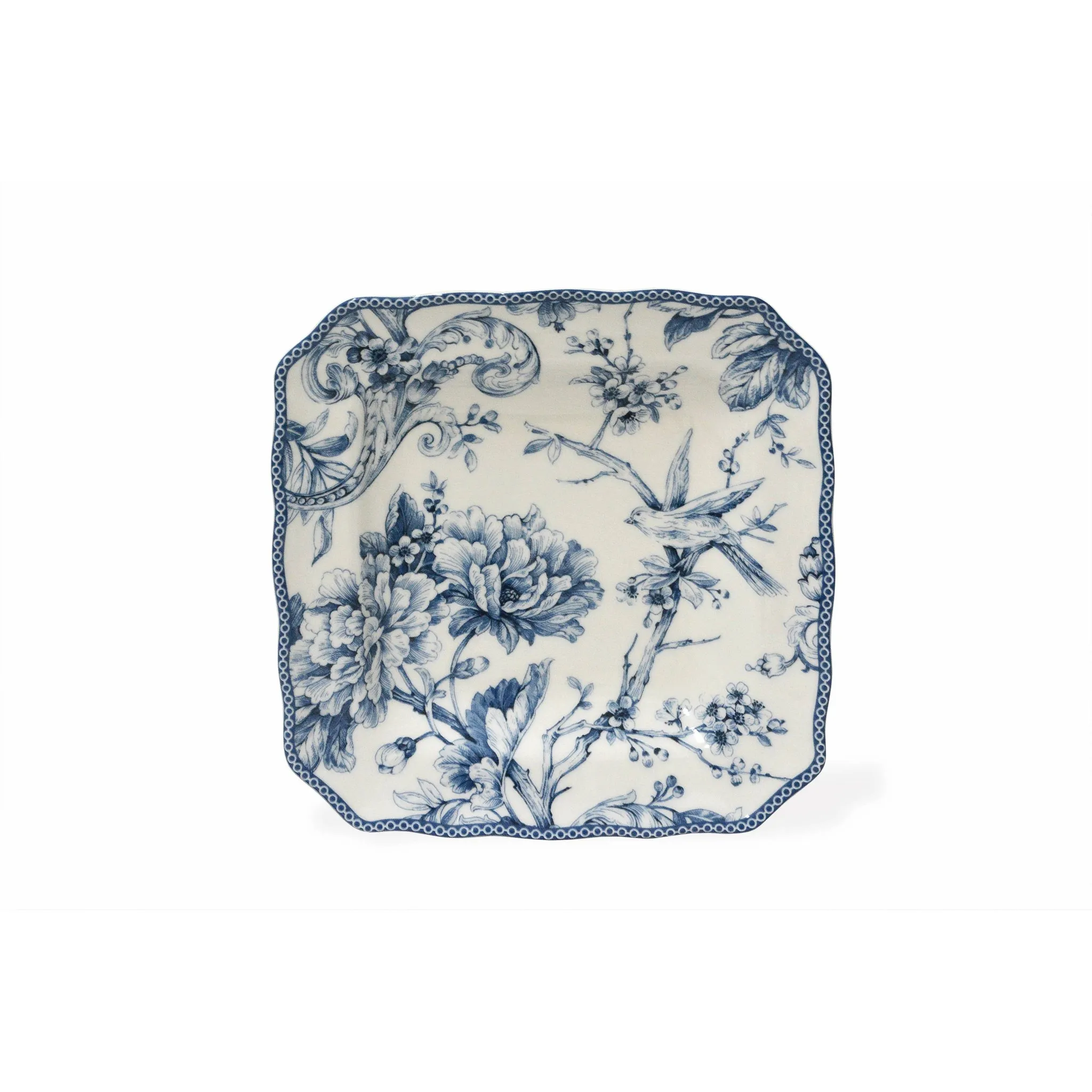 16pc Porcelain Adelaide Dinnerware Set Blue - Image 4