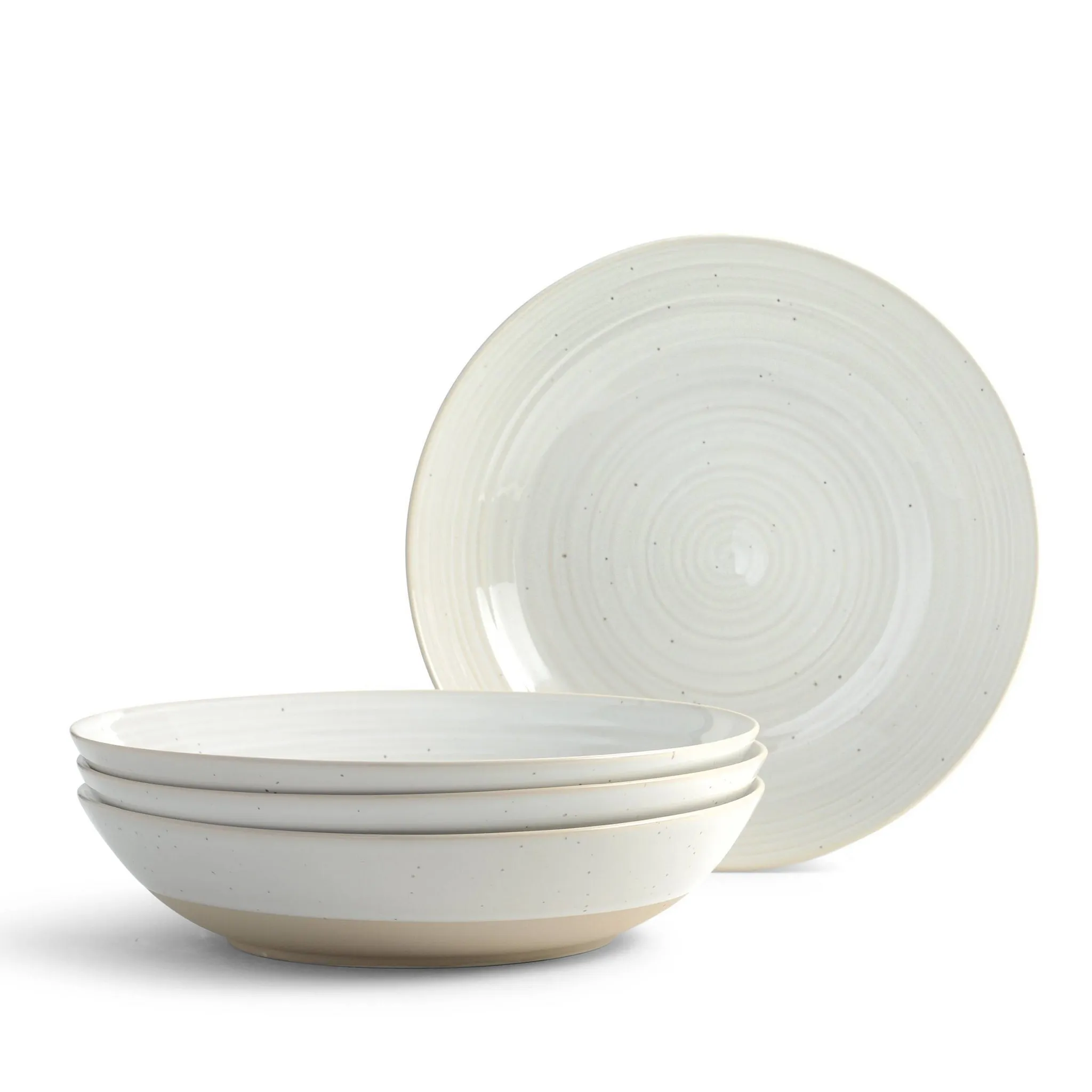 16pc Stoneware Siterra Dinnerware Set White - Image 3