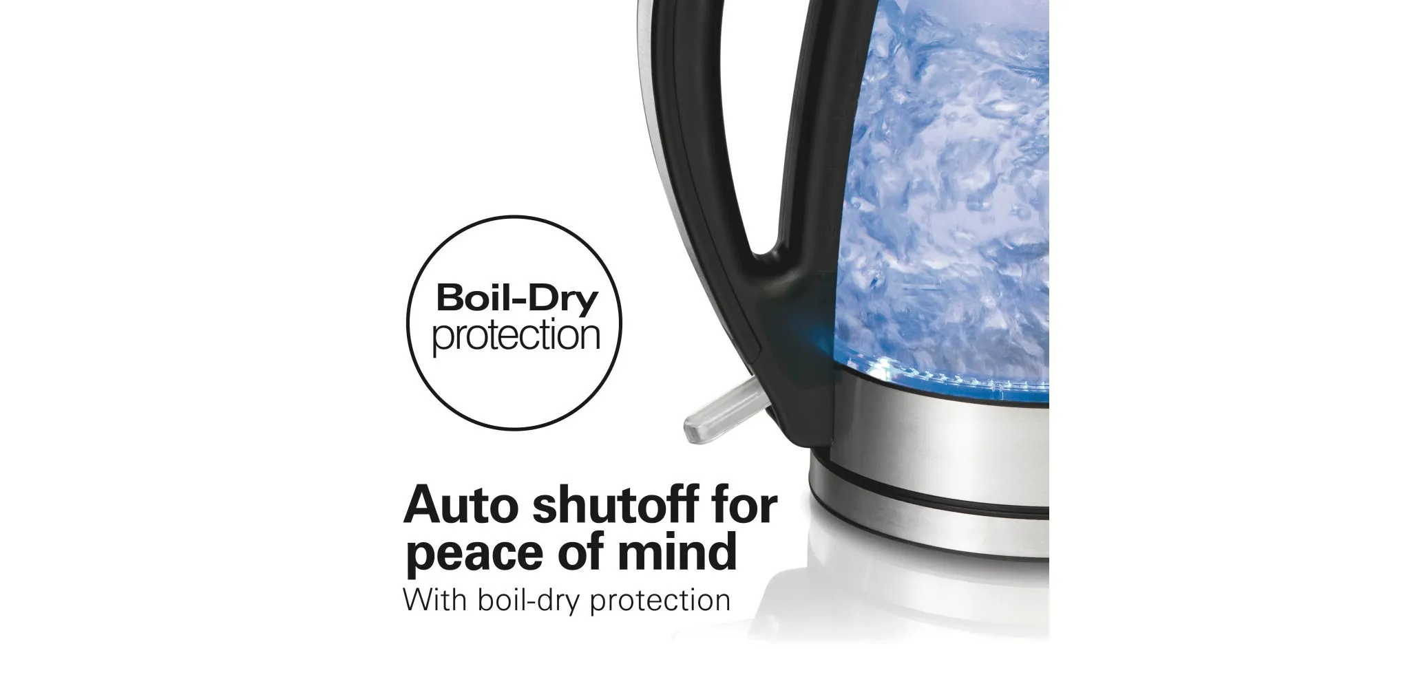 1.7L Illuminated Glass Kettle - 40869: Electric Water Boiler, Overheat Protection, Cordless, LED Indicator - Image 3