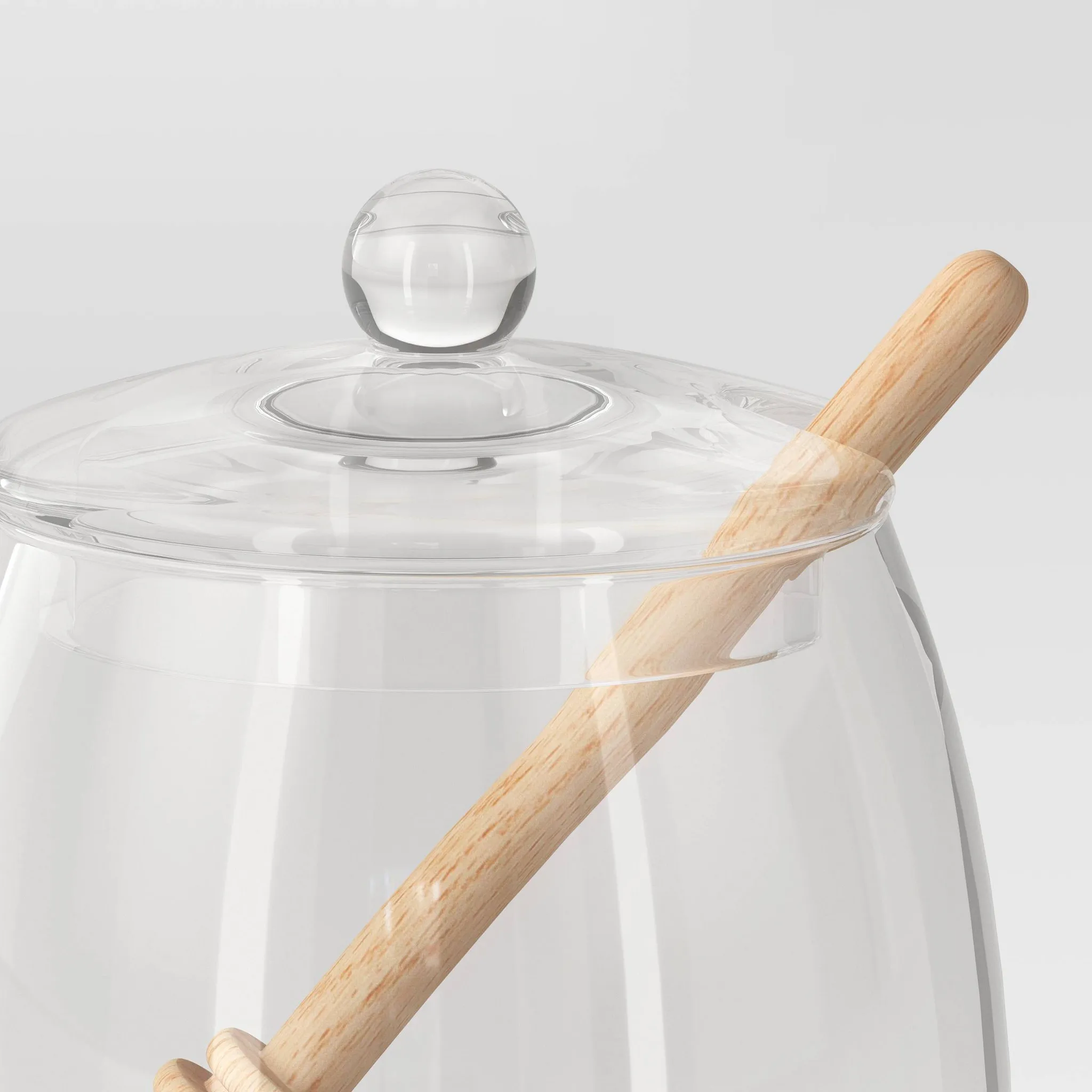 18.5 fl oz 3pc Honey Pot Glass Food Storage Container - Image 5